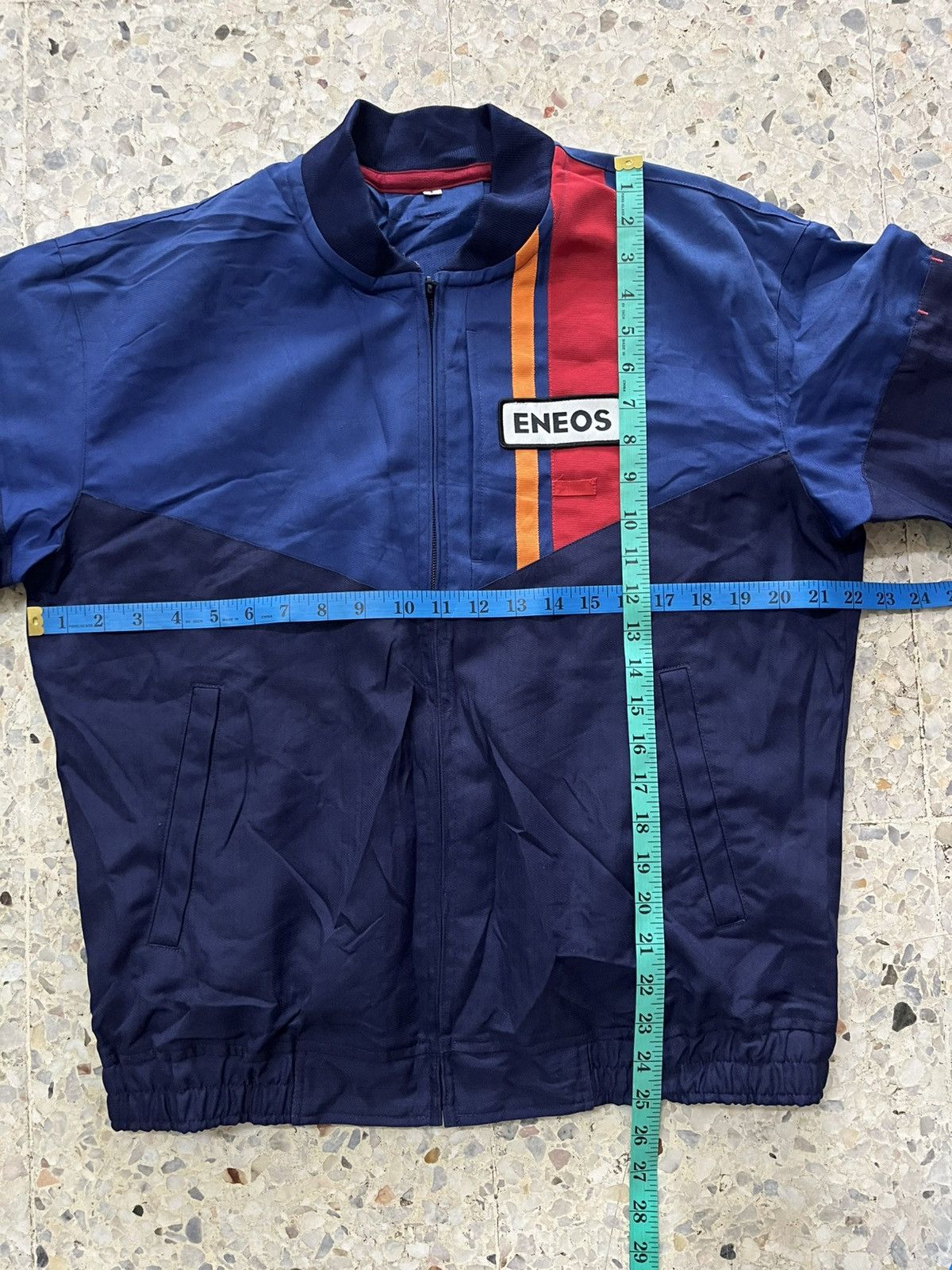 Japanese Brand ENEOS Japan Jacket Navy Red Stripe Racing Uniform Vintage Size US L / EU 52-54 / 3 - 9 Thumbnail