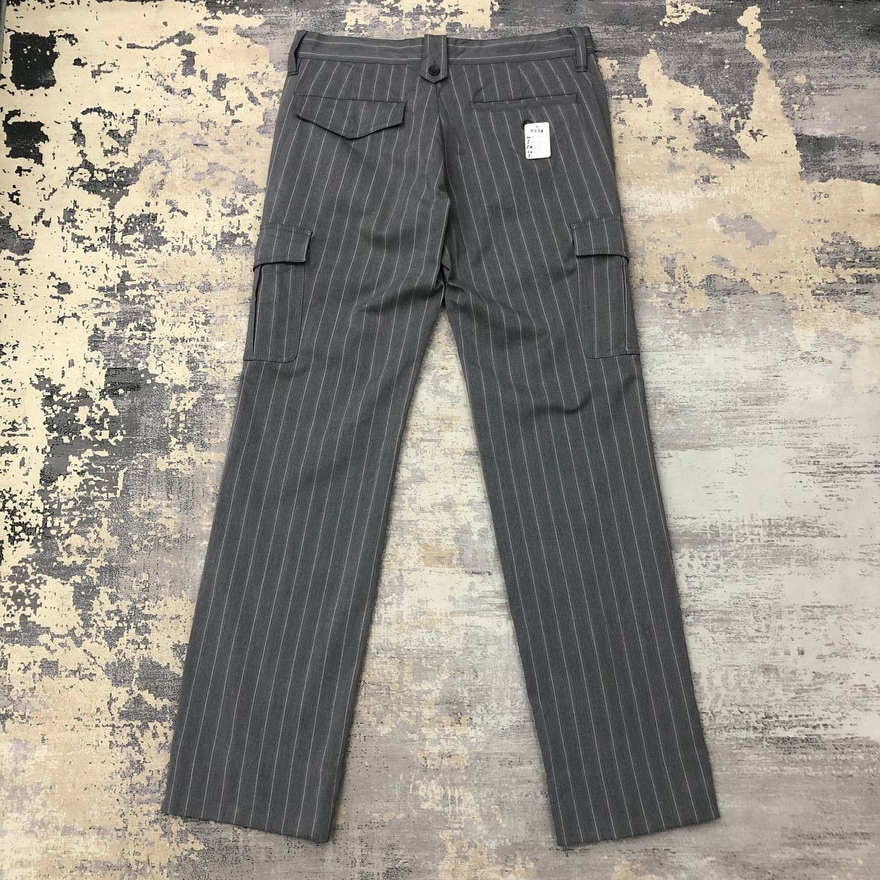 Comme Ca Ism P254 COMME CA ISM JAPAN STRIPED CARGO PANTS Size 33" - 2 Thumbnail