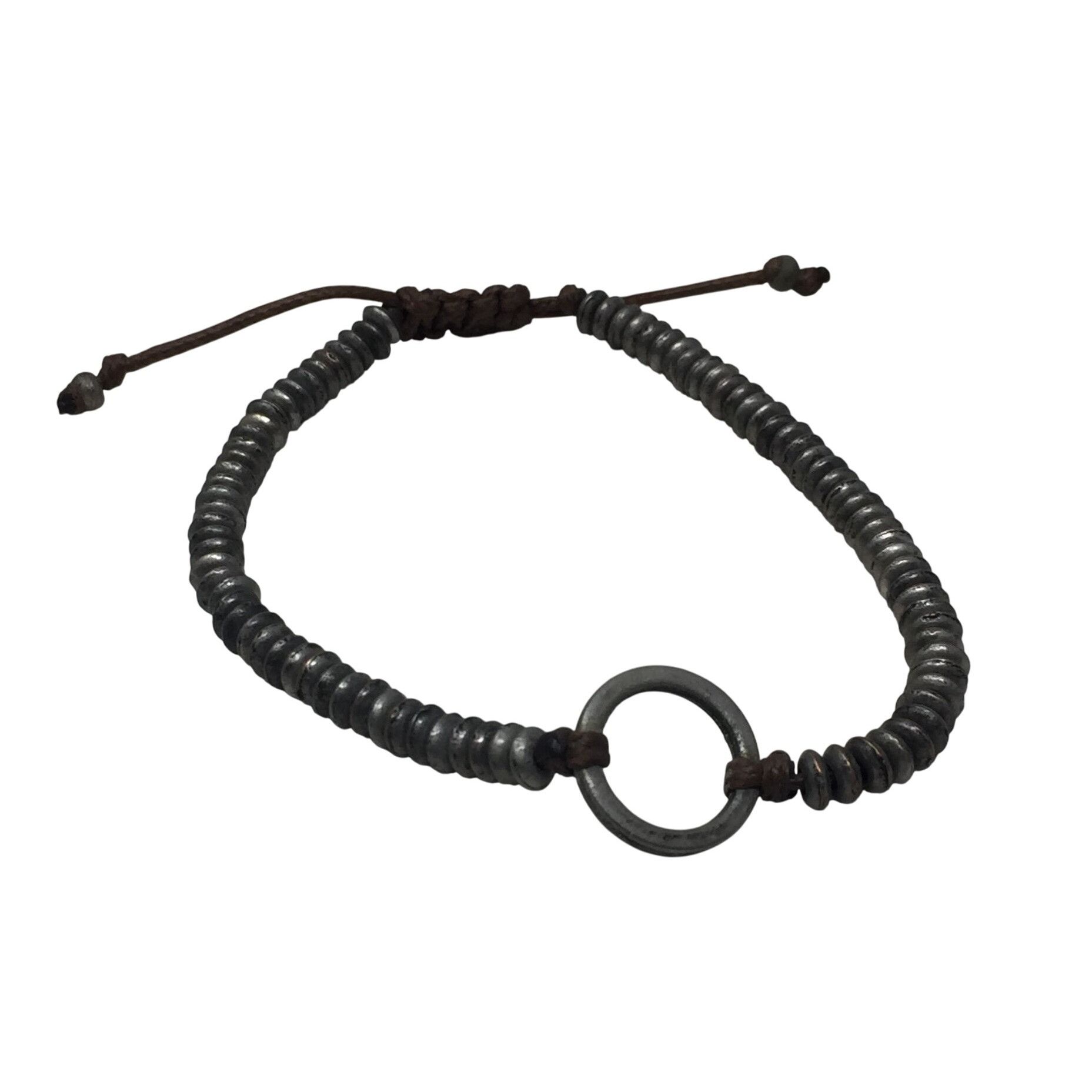 Other Women's Adjustable Bracelet/Anklet with Silver Tone Beads Size ONE SIZE - 4 Thumbnail