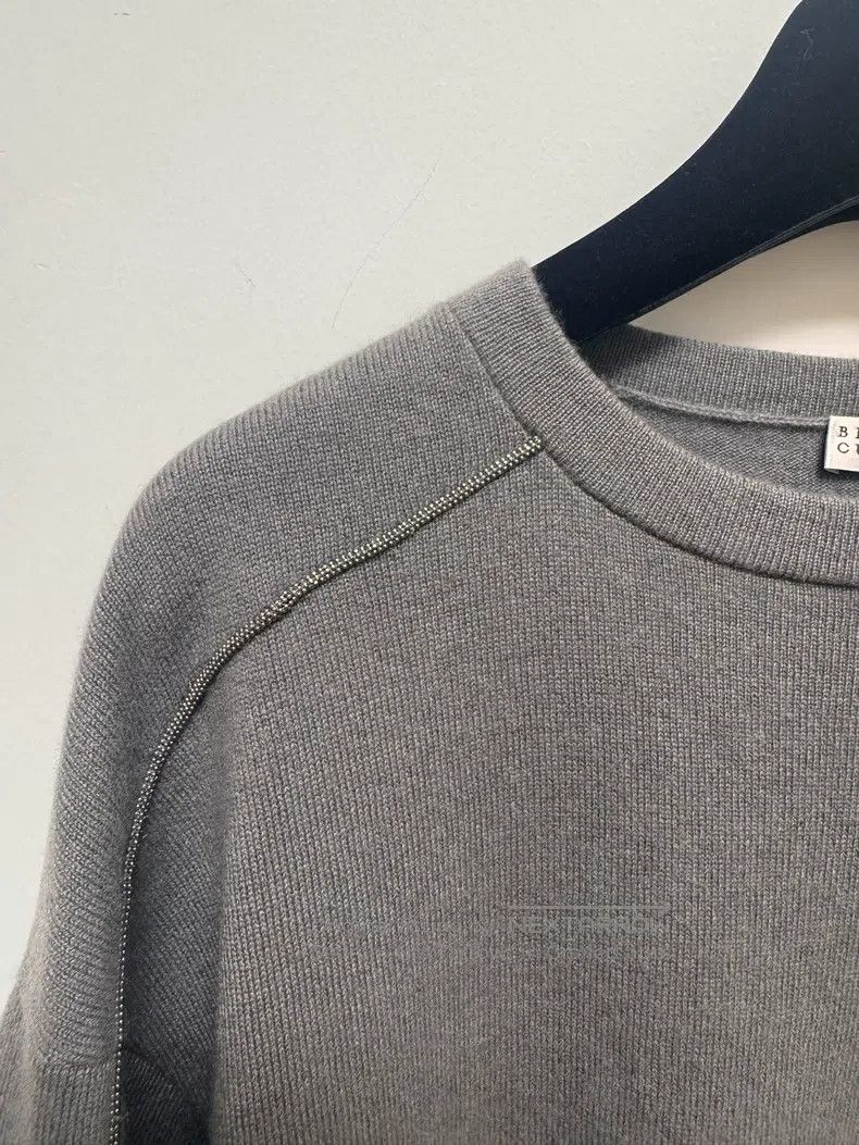 Brunello Cucinelli Brunello Cucinelli Grey Cashmere Dress Size S / US 4 / IT 40 - 4 Thumbnail