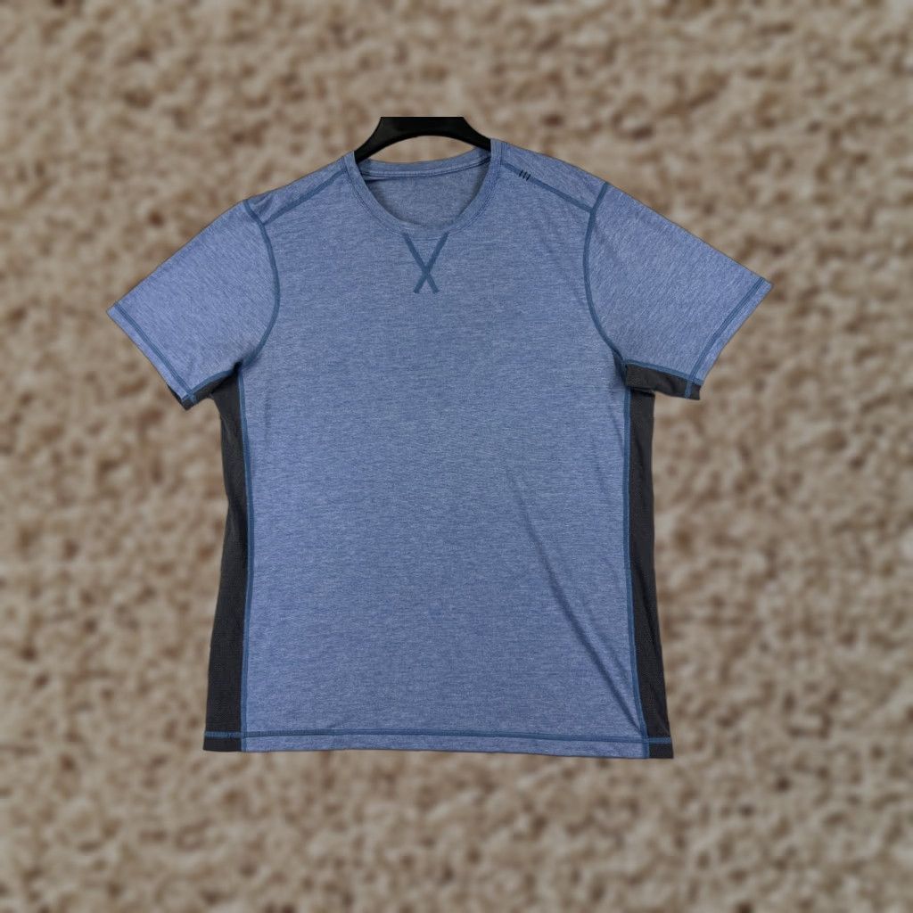 Lululemon Lululemon Shirt Adult XL Blue Gray T.H.E Crew Training Silverscent Men’s T-Shirt Size US XL / EU 56 / 4 - 1 Thumbnail