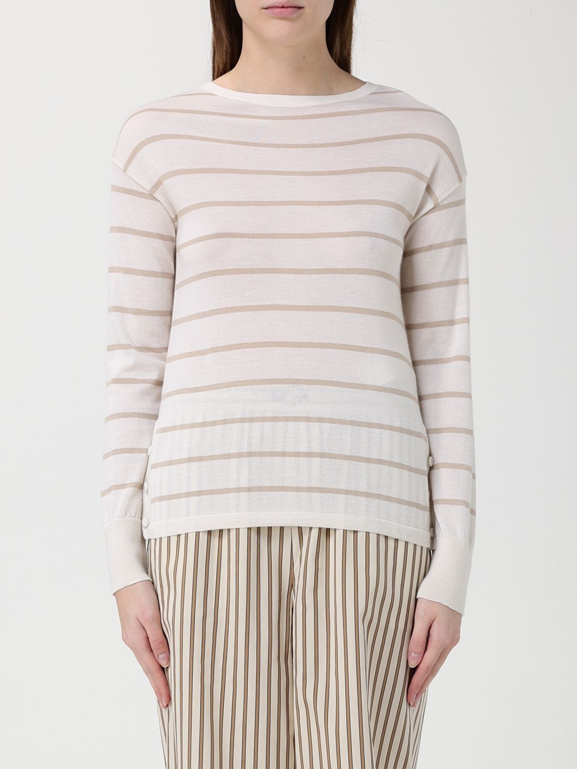 Max Mara Max Mara Sweater Woman Beige Size S / US 4 / IT 40 - 1 Thumbnail