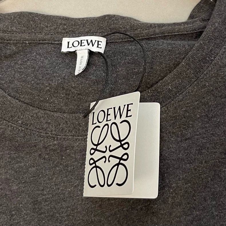 Loewe loewe Gray-on-white embroidered small logo short sleeve 250 Size US L / EU 52-54 / 3 - 6 Thumbnail