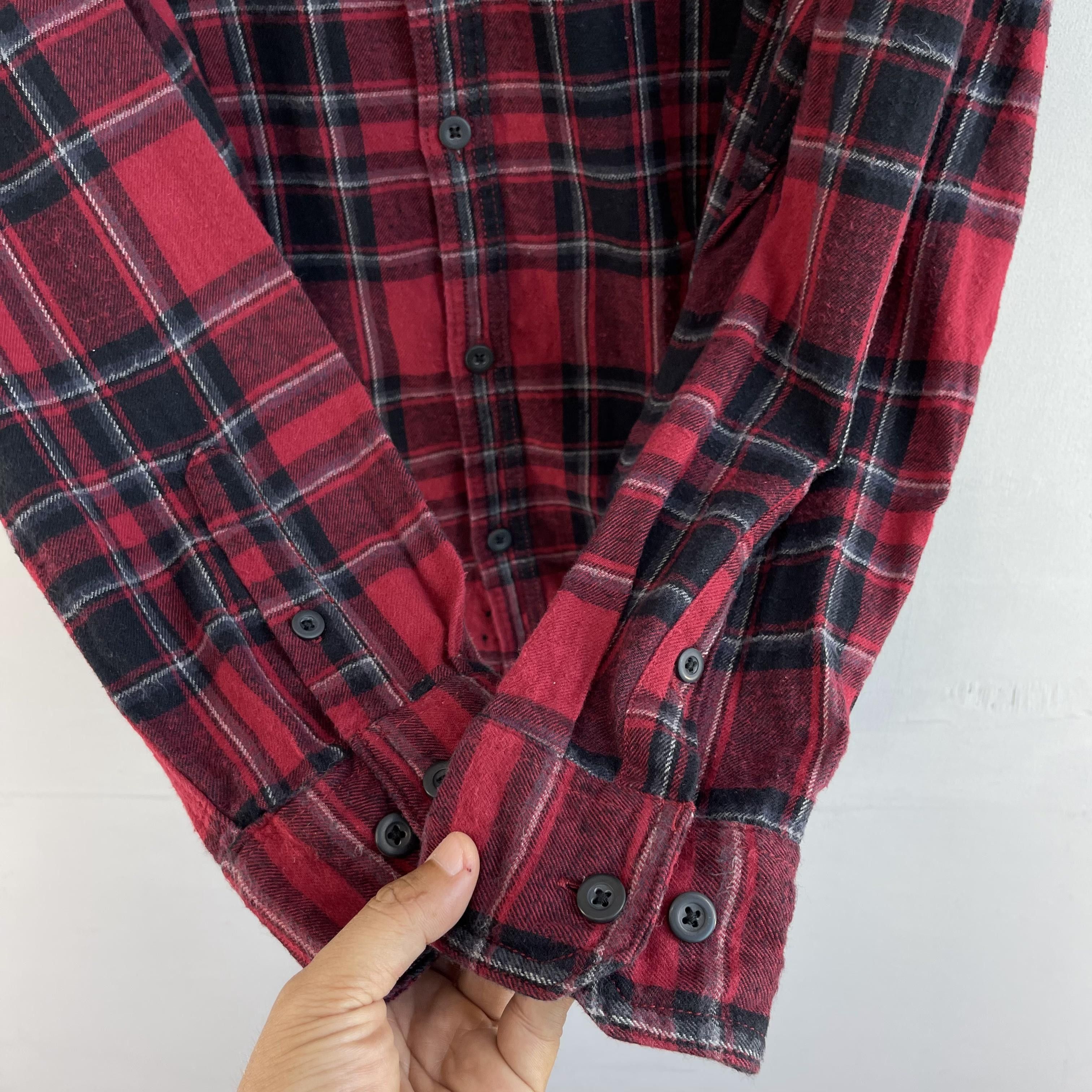 Flannel × Japanese Brand Vintage SONOMA Plaid Checkered Red/Black Flannel Button Up Size US XL / EU 56 / 4 - 6 Thumbnail