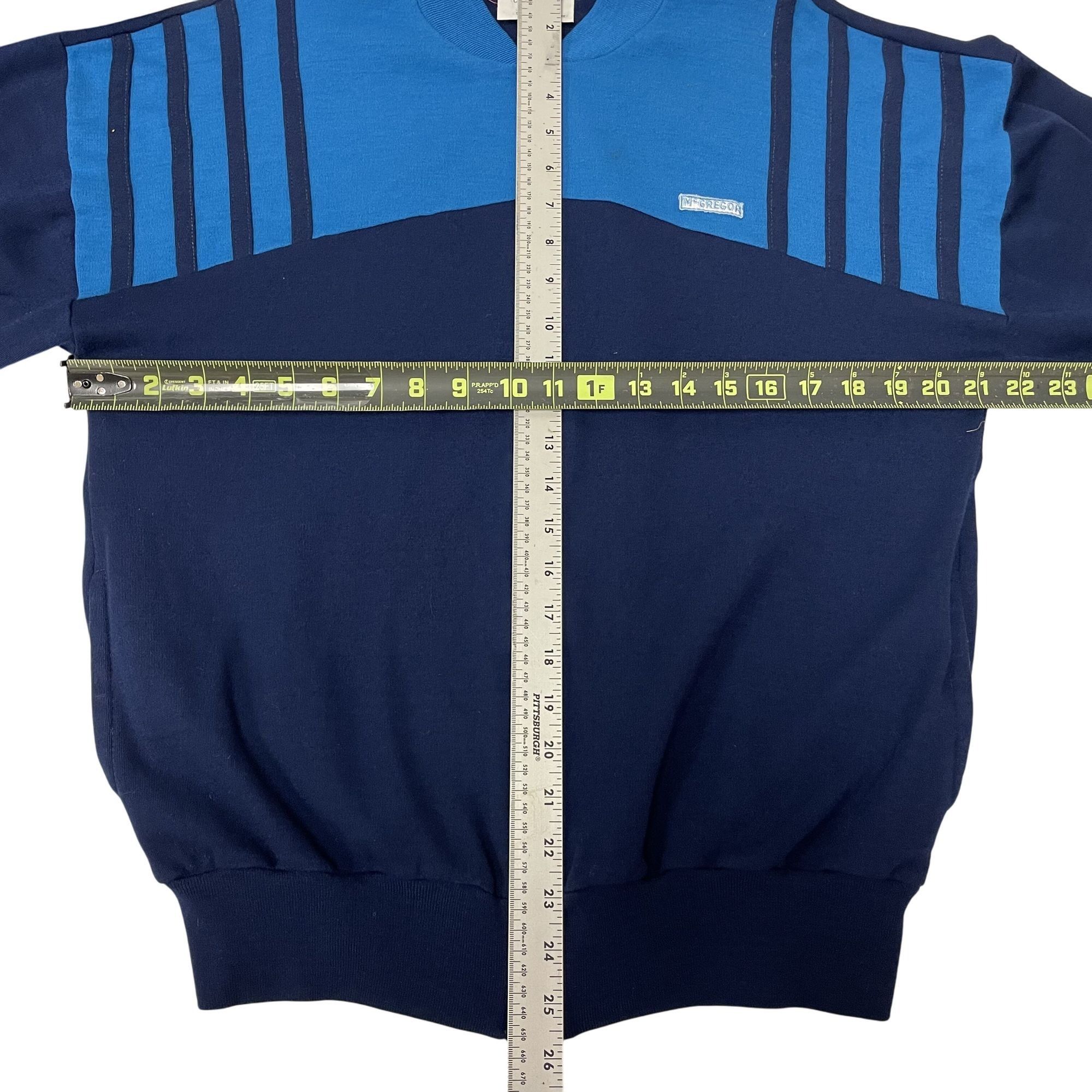 McGregor Vtg McGregor 2 TONE Blue COLORBLOCK Stripe Jacket Size US M / EU 48-50 / 2 - 8 Thumbnail