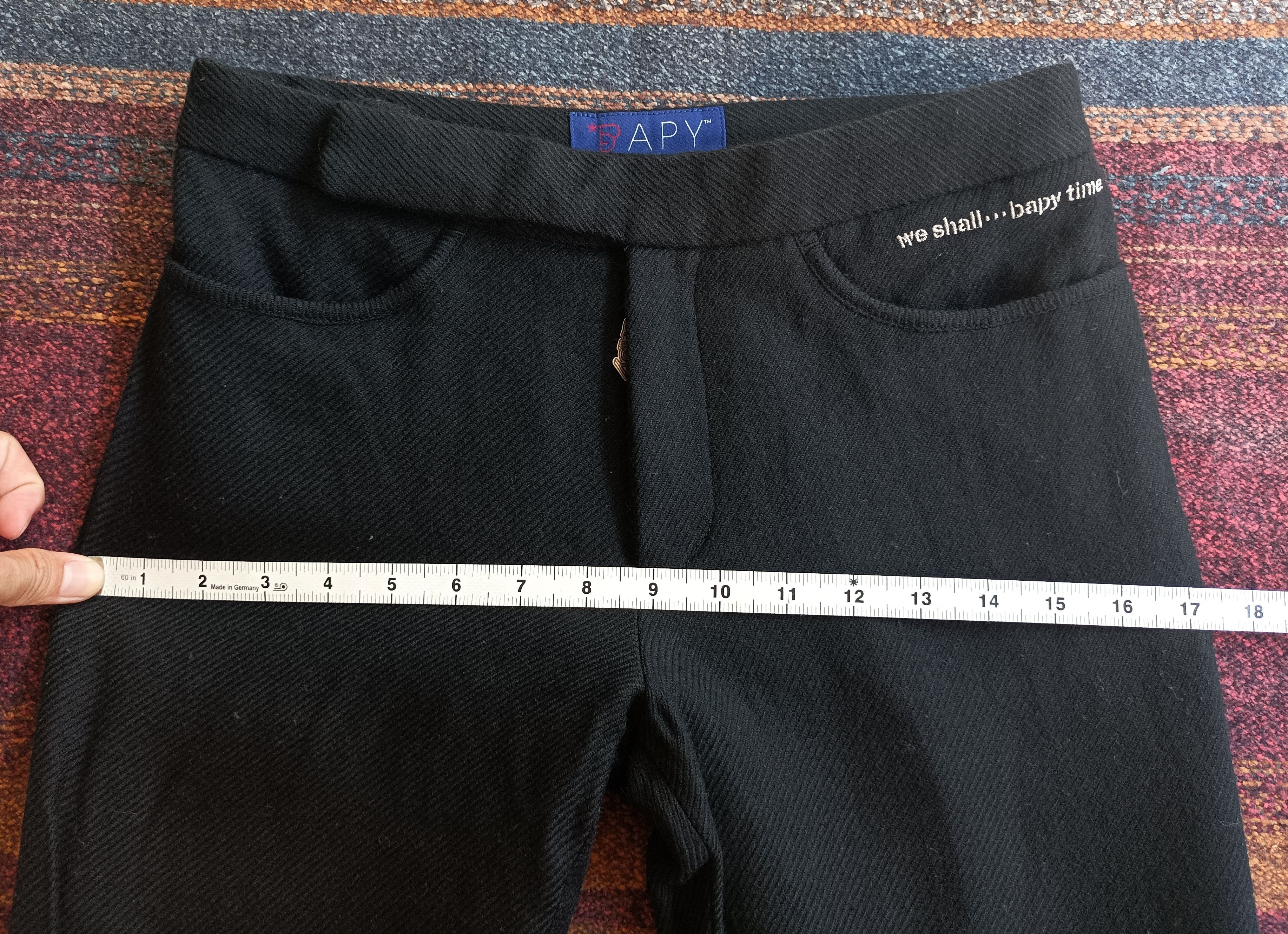 Bape (P209) BAPY by A Bating Ape Wool Pants Size 28" / US 6 / IT 42 - 12 Thumbnail