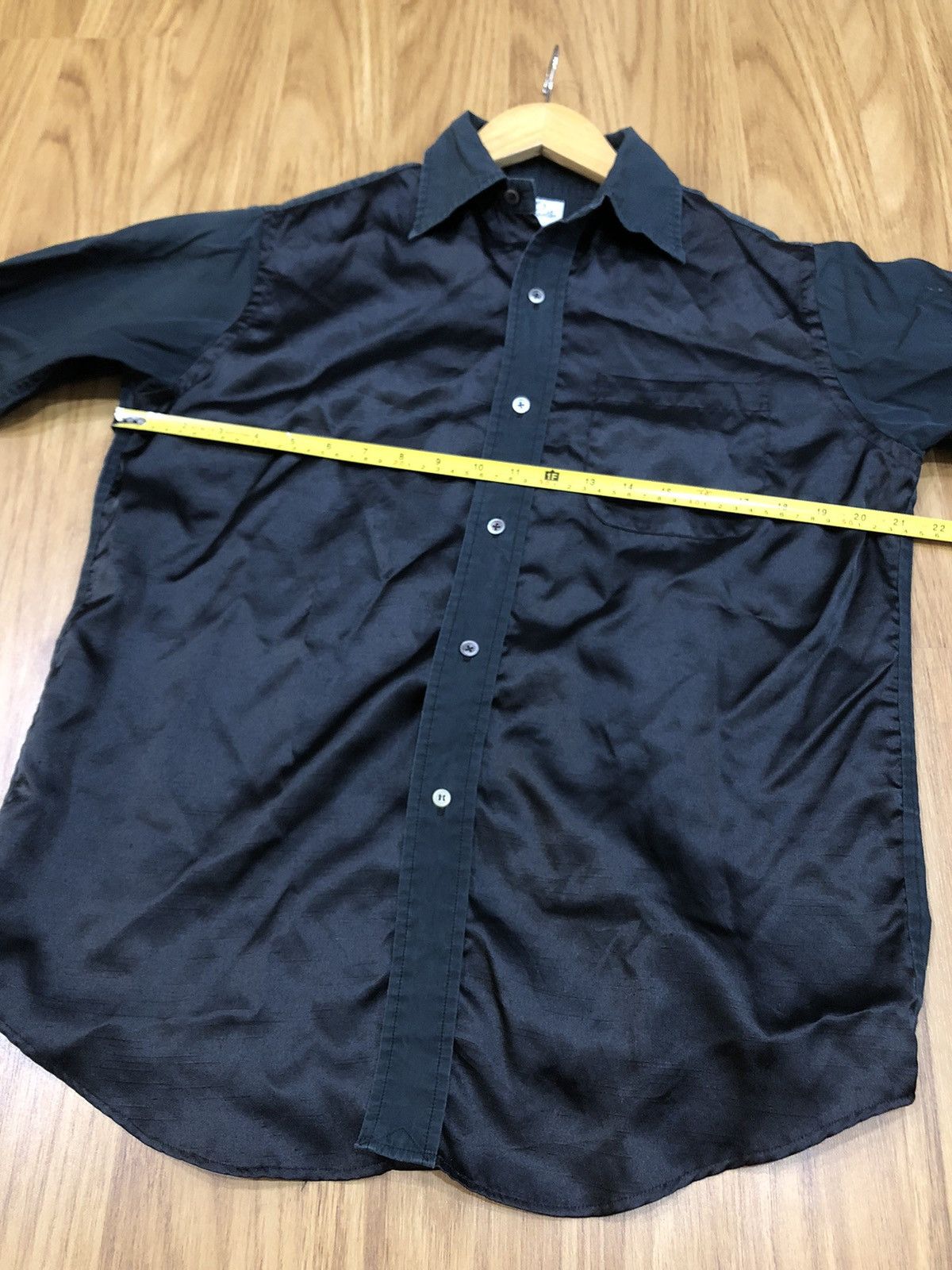 Needles Needles Rebuild Black Half Satin Button Up Shirt Size US S / EU 44-46 / 1 - 11 Thumbnail