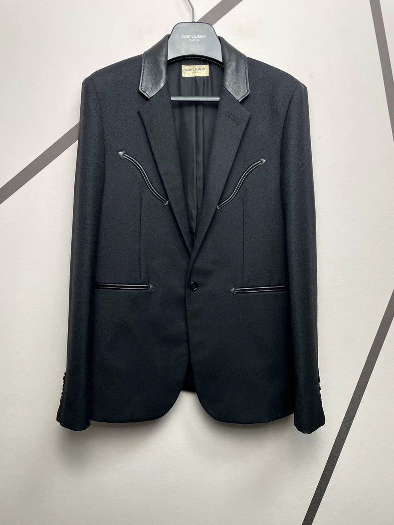 Saint Laurent Paris Saint Laurent Paris Arrow wool suit jacket-2506 Size US M / EU 48-50 / 2 - 1 Thumbnail
