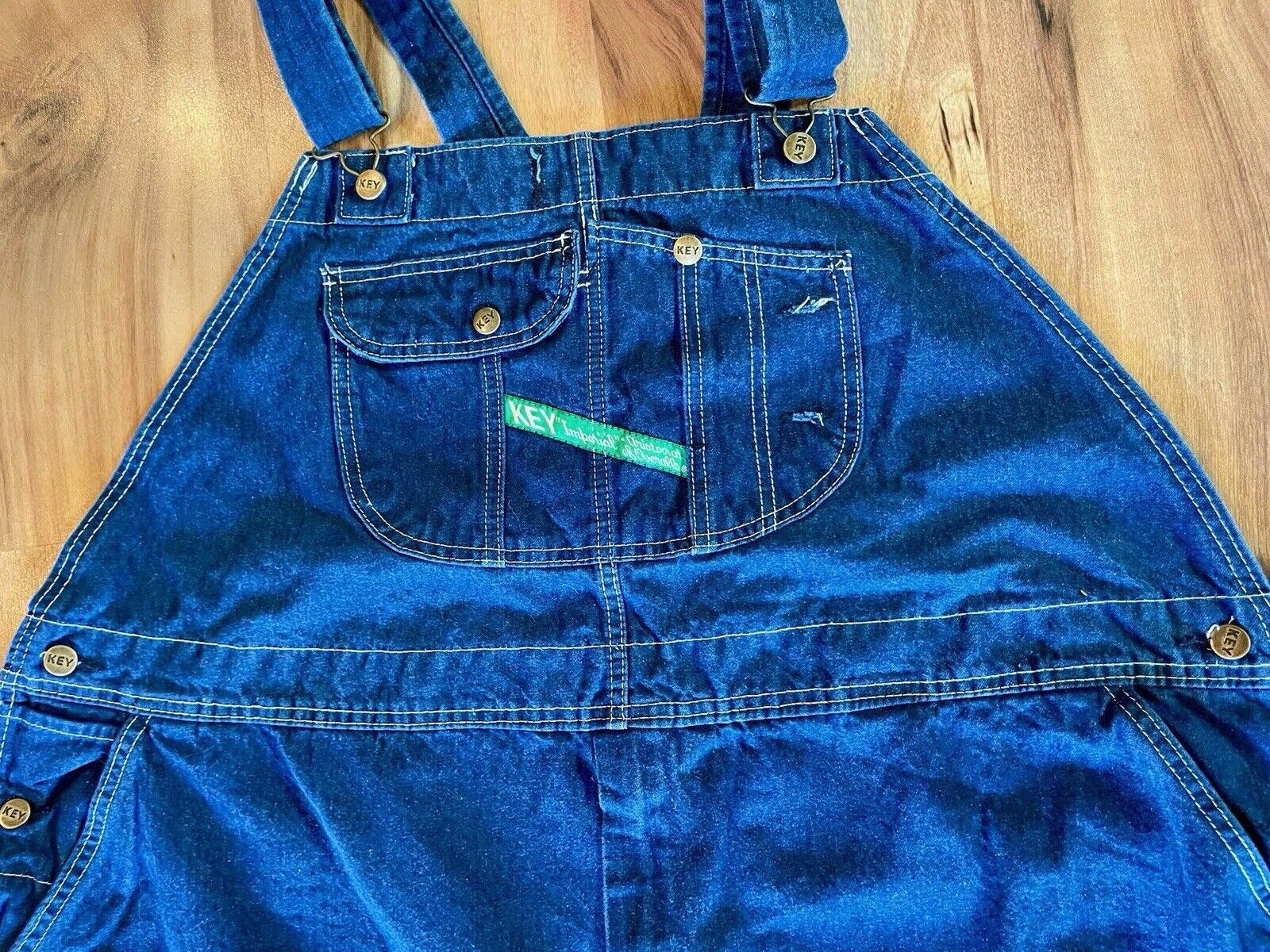 Other Key “ Imperial” Aristocrat Overalls Denim Sz W56xL30 (A1) Size US 32 / EU 48 - 2 Thumbnail