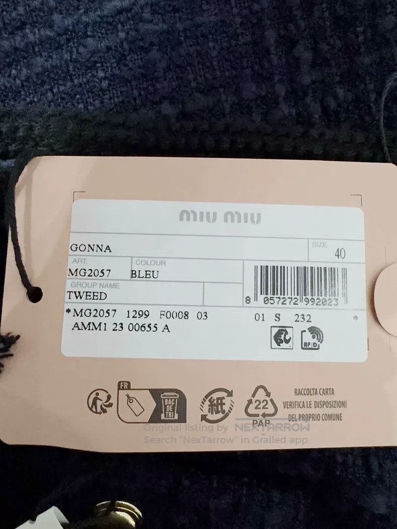 Miu Miu Miu Miu 40 Overskirt in autumn and winter Size 39" - 5 Thumbnail