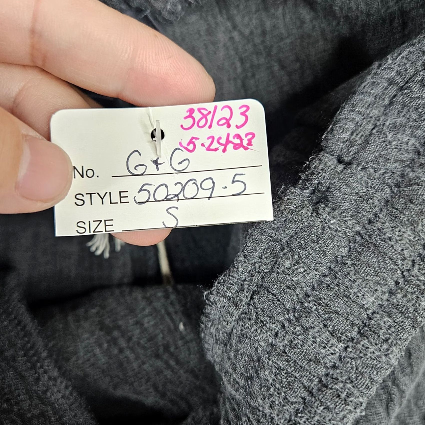 Vintage GRADE & GATHER Women's Jacquard Woven Shorts S NEW Gray Solid 5-Pocket Casual Knit? Size 28" / US 6 / IT 42 - 3 Thumbnail