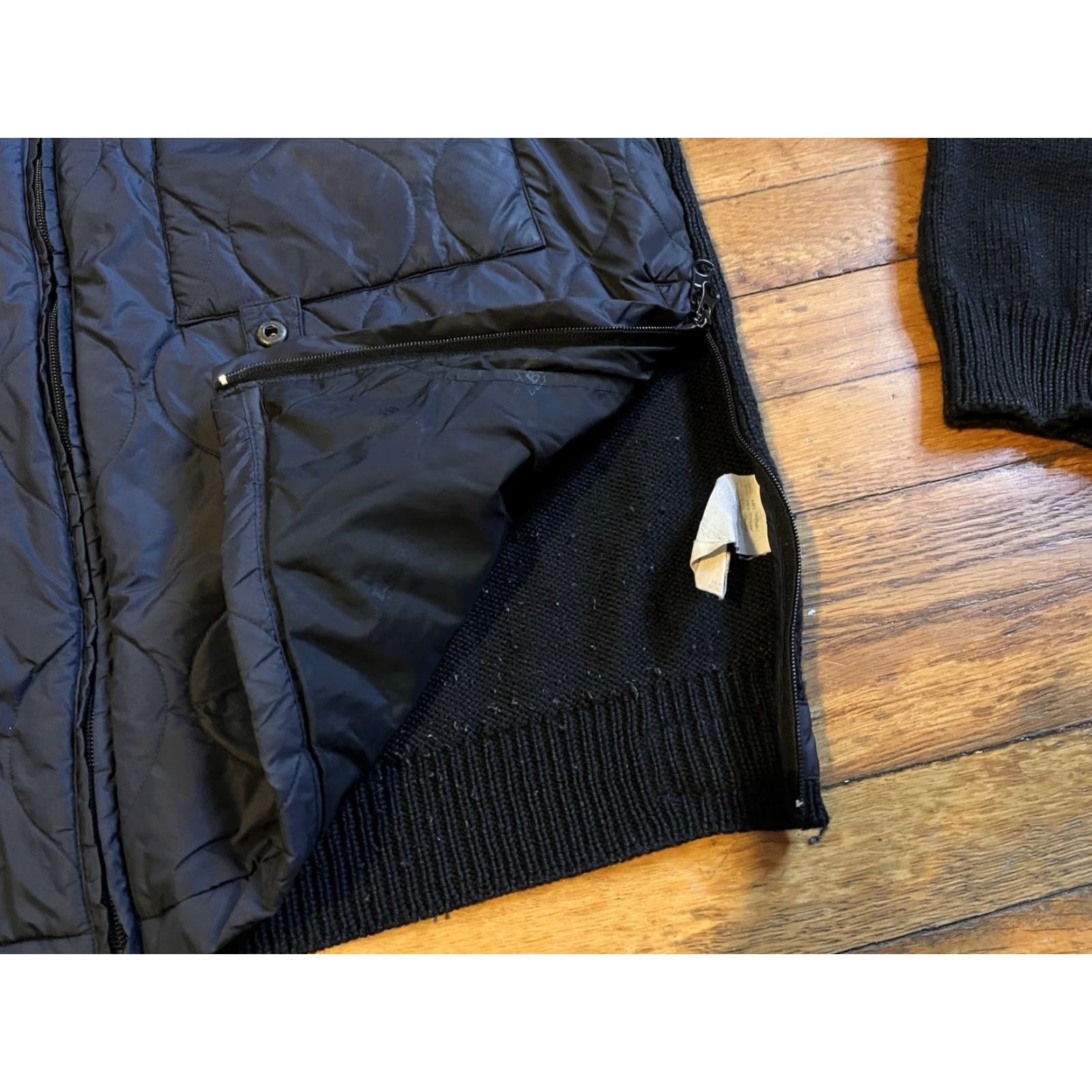 Vintage VINTAGE Bear USA Ski Sweater Jacket Men’s XL Black Bomber Jacket Size US XL / EU 56 / 4 - 7 Thumbnail