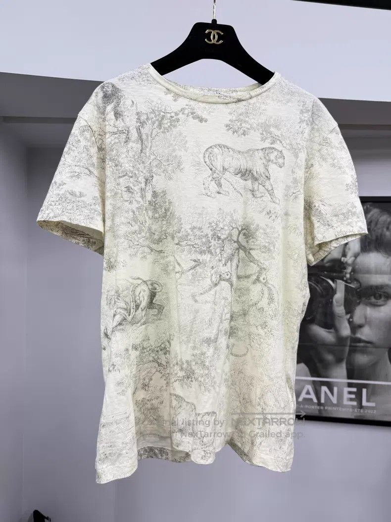 Dior Dior Zoo printed short-sleeved T-shirt Size L / US 10 / IT 46 - 1 Thumbnail