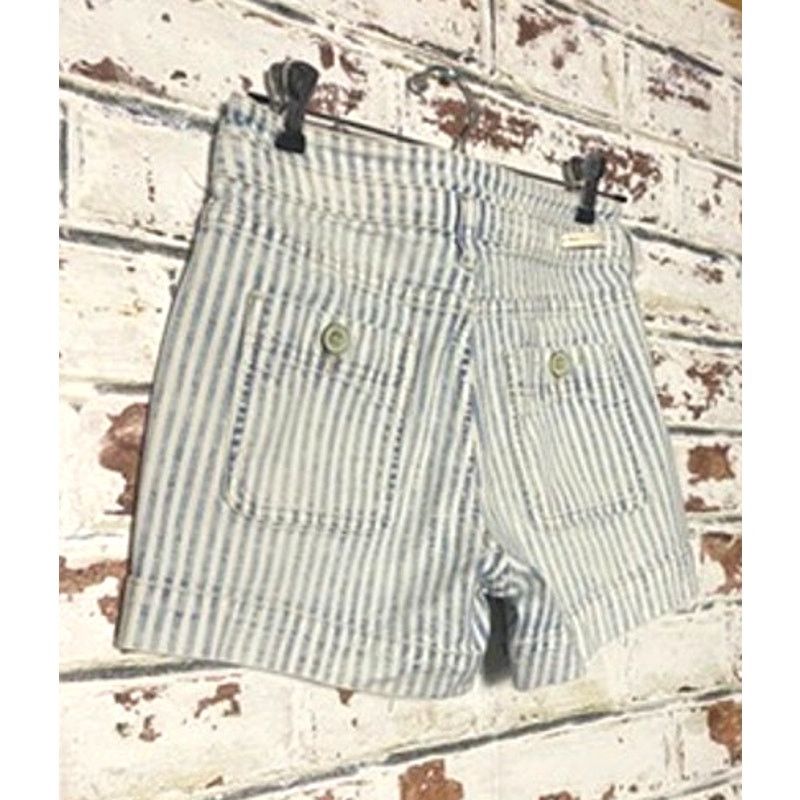 Anthropologie Anthro Pilcro Ultra High-Rise Striped Cotton Denim Shorts Size 26" / US 2 / IT 38 - 11 Thumbnail