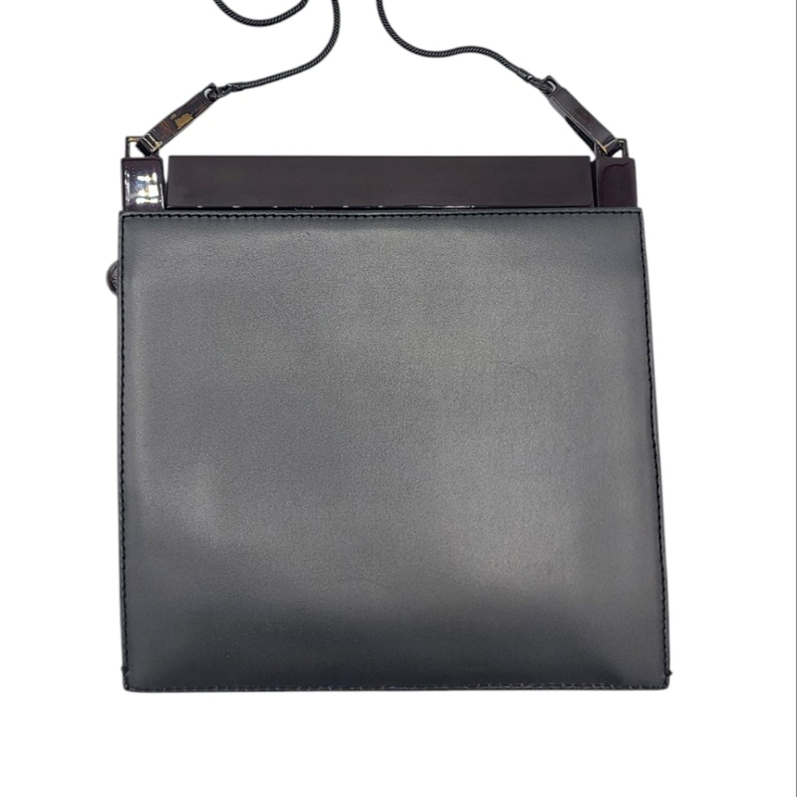 Gucci Gucci Rare Vintage Structured Leather Clutch Shoulder Bag Size ONE SIZE - 4 Thumbnail