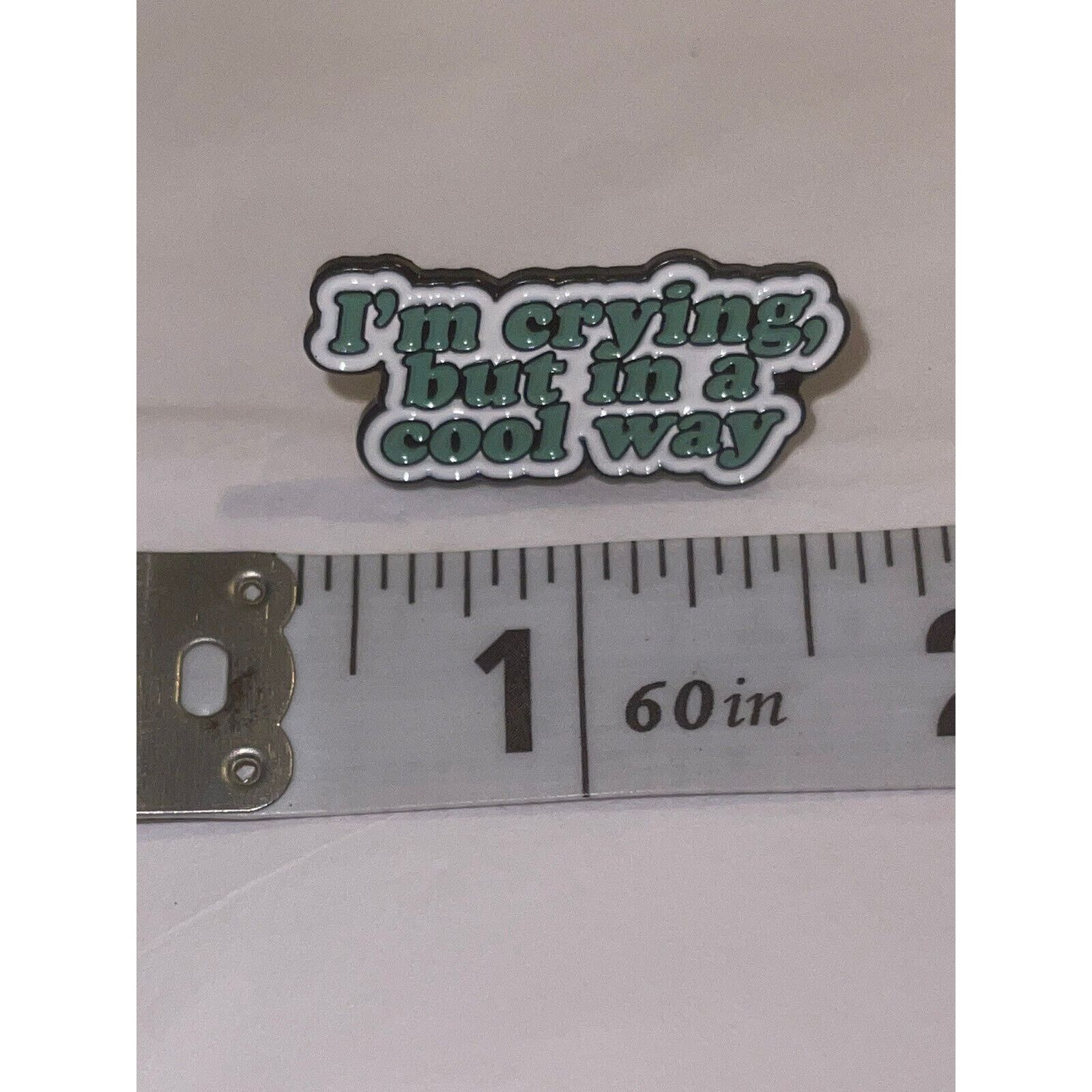 Other Crying In A Cool Way Thought Bubble Pin Brooch Size ONE SIZE - 1 Preview