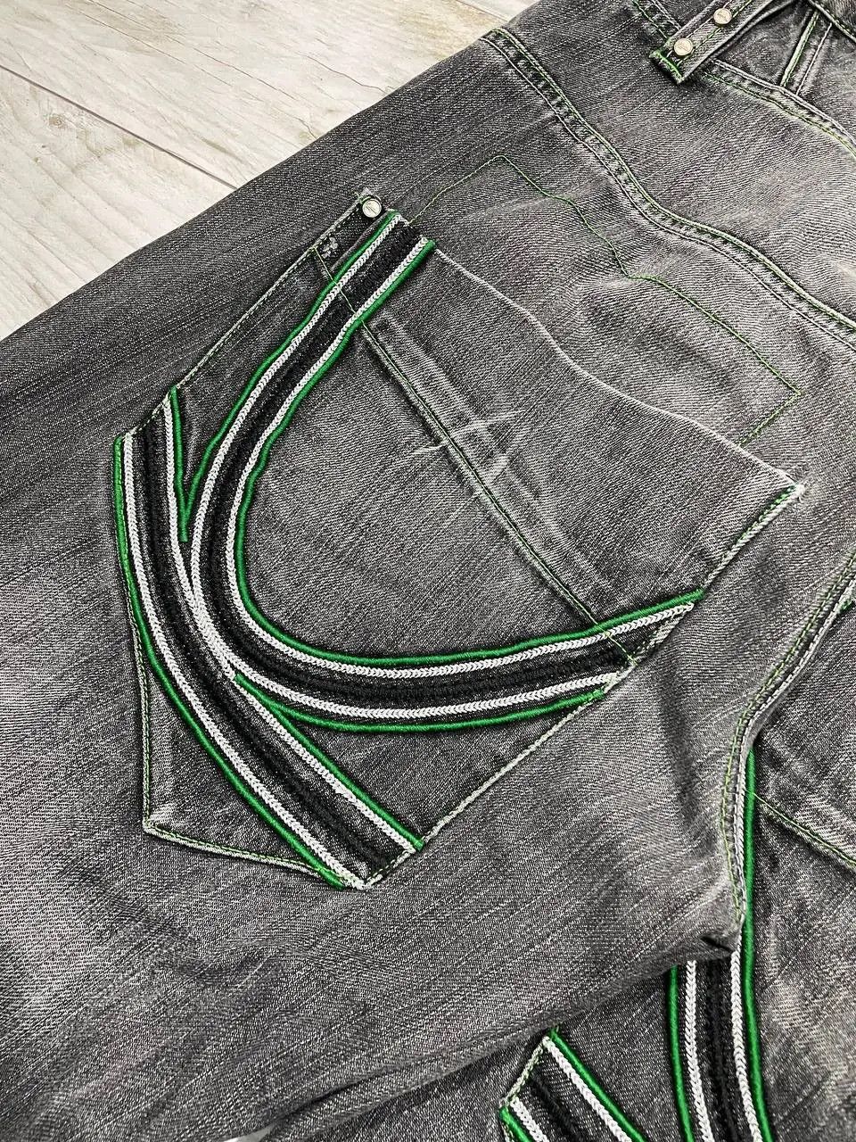 Karl Kani Vintage Karl Kani Denim Jeans 90s Baggy Rap Big Logo Y2K Size US 36 / EU 52 - 8 Thumbnail