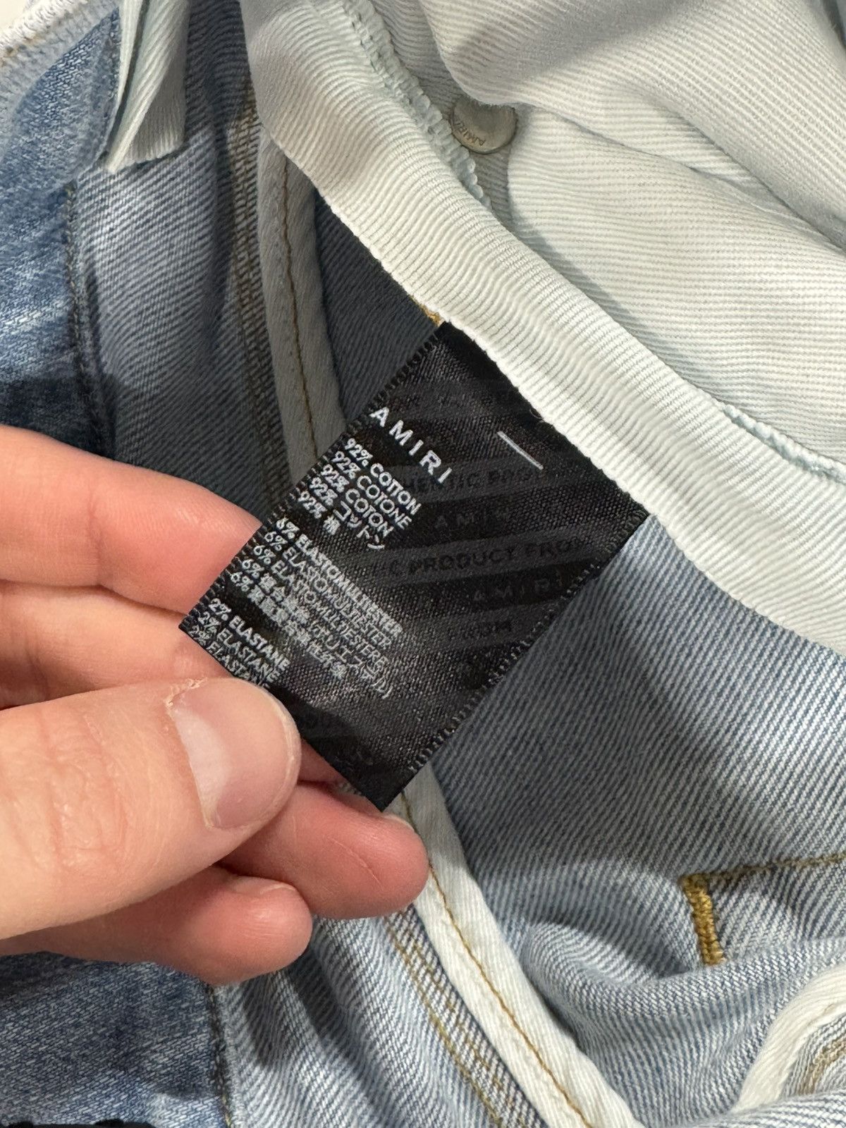 Amiri Amiri MX1 Camo Light Indigo Jeans 1200$ Size US 32 / EU 48 - 5 Thumbnail
