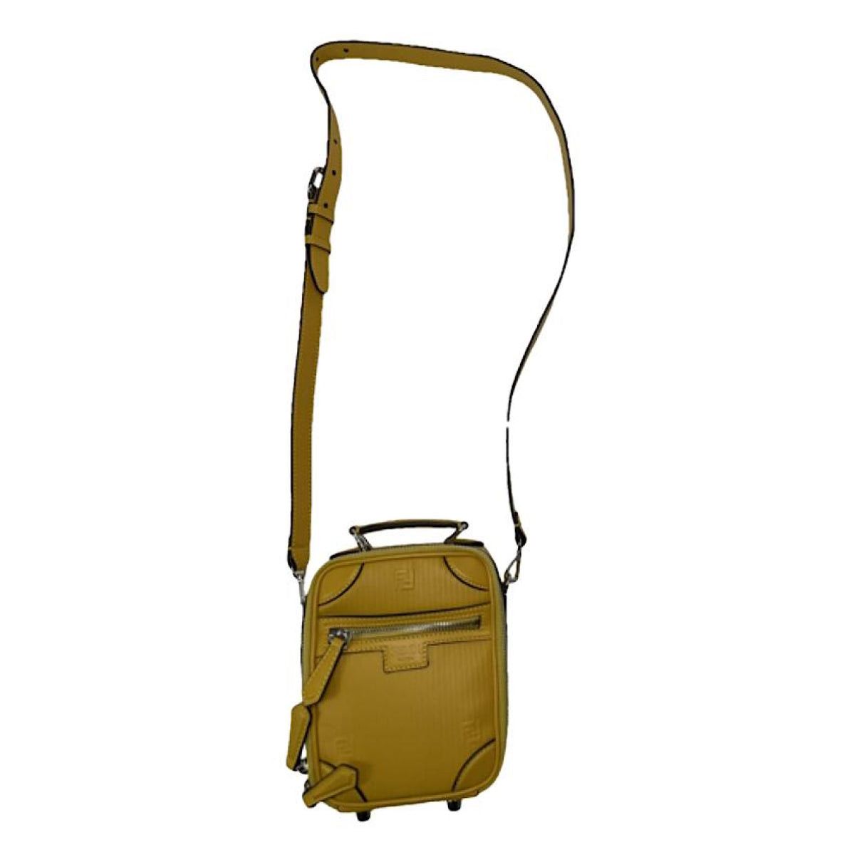 Fendi Cookie Yellow Leather Handbag Size ONE SIZE - 1 Thumbnail