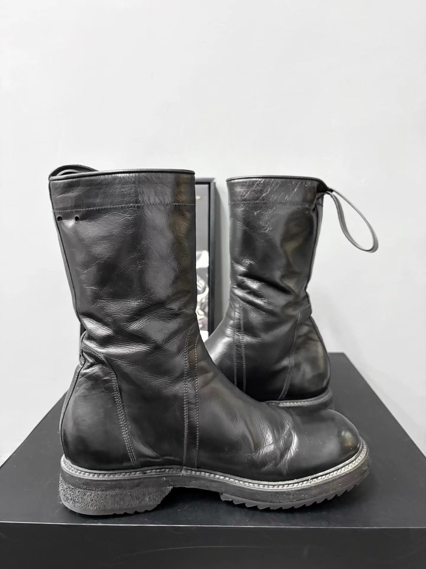 Rick Owens Rick Owens Mainline Women's Leather High Boots K34 Size US 7 / IT 37 - 6 Thumbnail