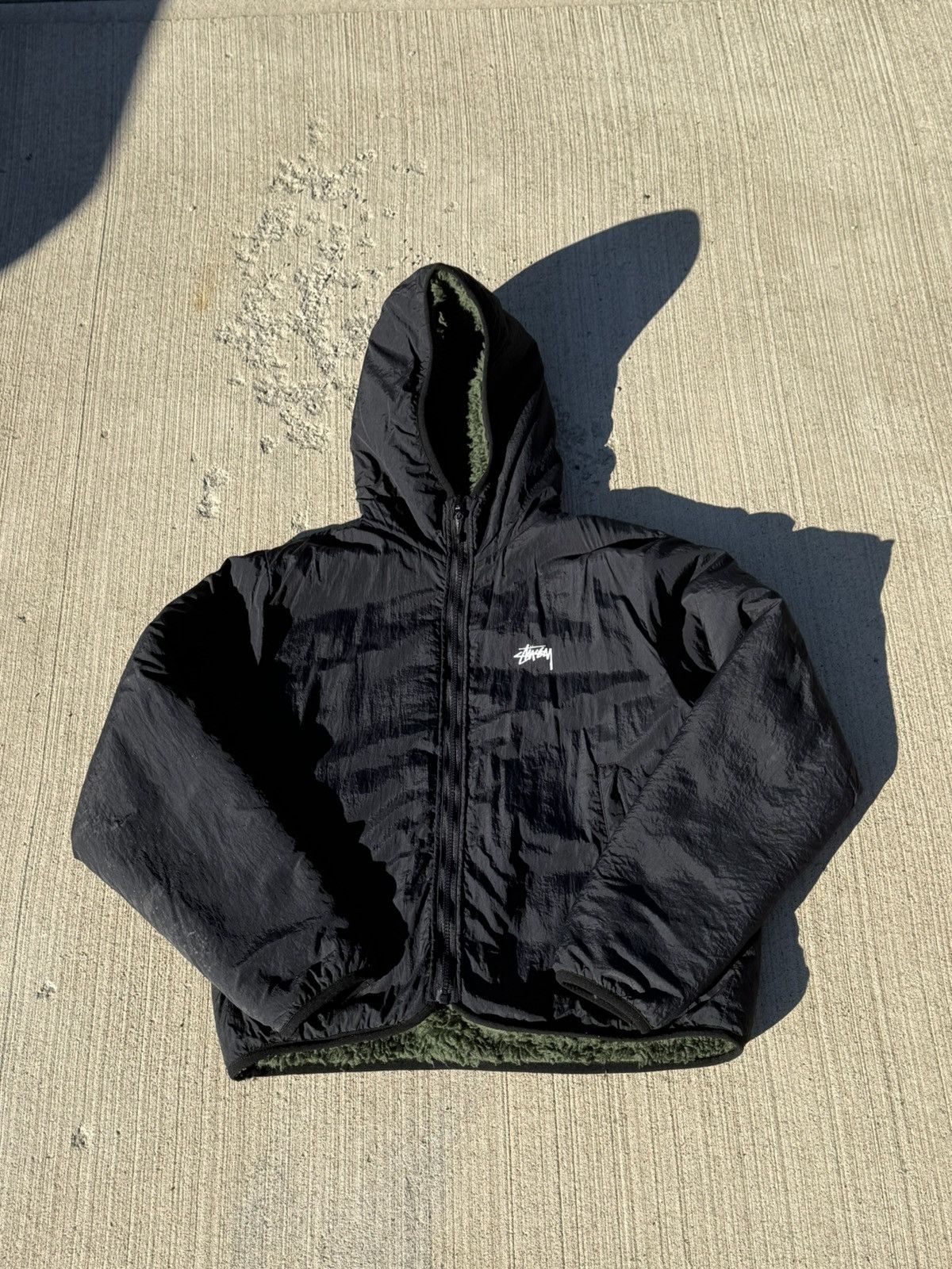 Stussy Stüssy Olive Sherpa Jacket Size US M / EU 48-50 / 2 - 5 Thumbnail
