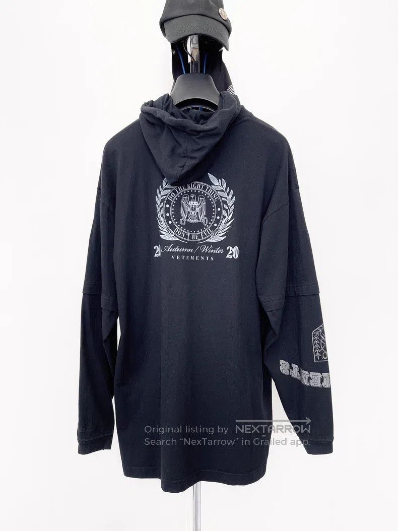 Vetements Vetements President Black Mask Hoodie Long Sleeve Sweatshi Size US XS / EU 42 / 0 - 4 Thumbnail