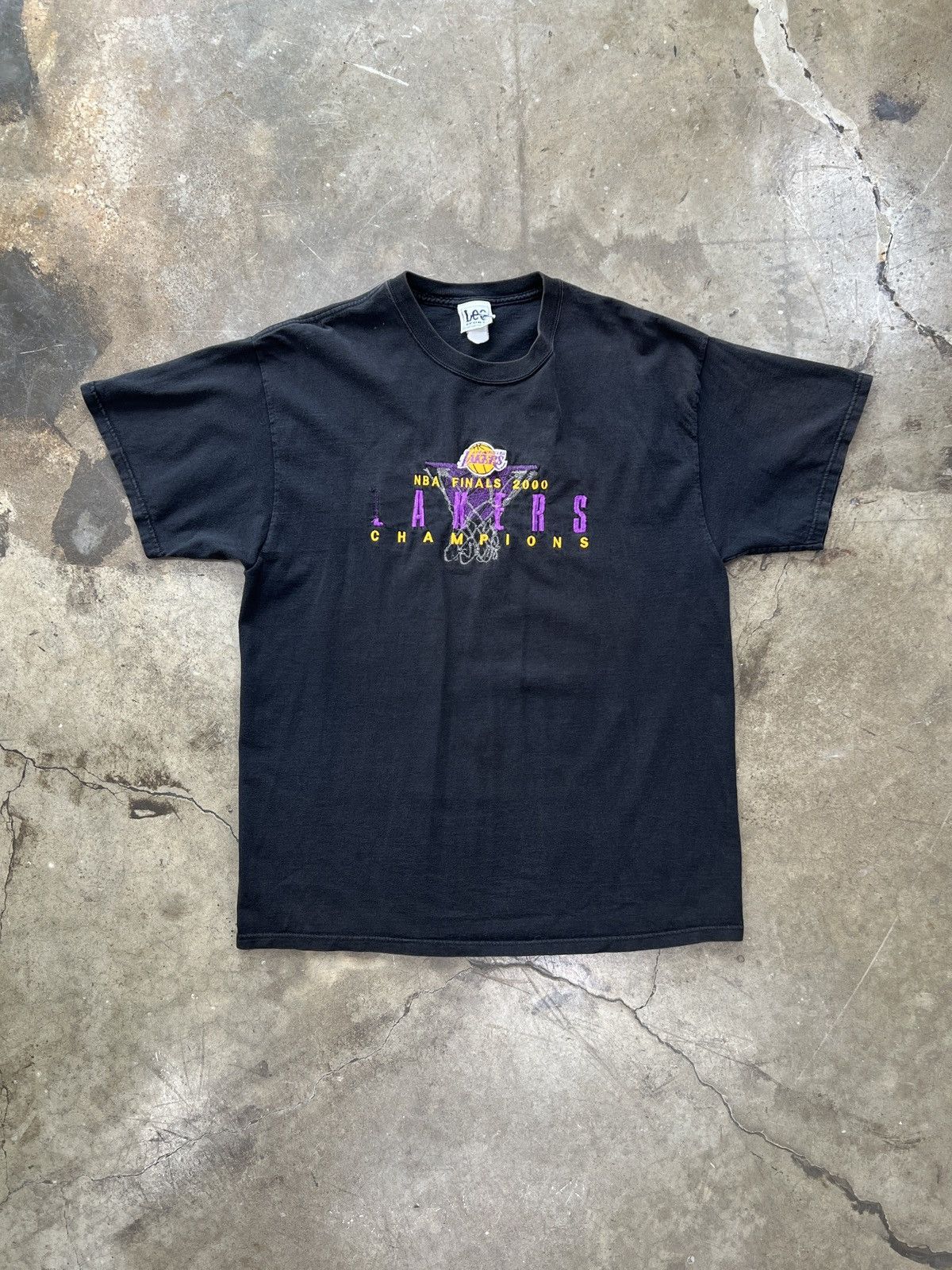 NBA Vintage 2000 Y2K NBA Finals Lakers Champions Lee Tee XL Size US XL / EU 56 / 4 - 2 Thumbnail