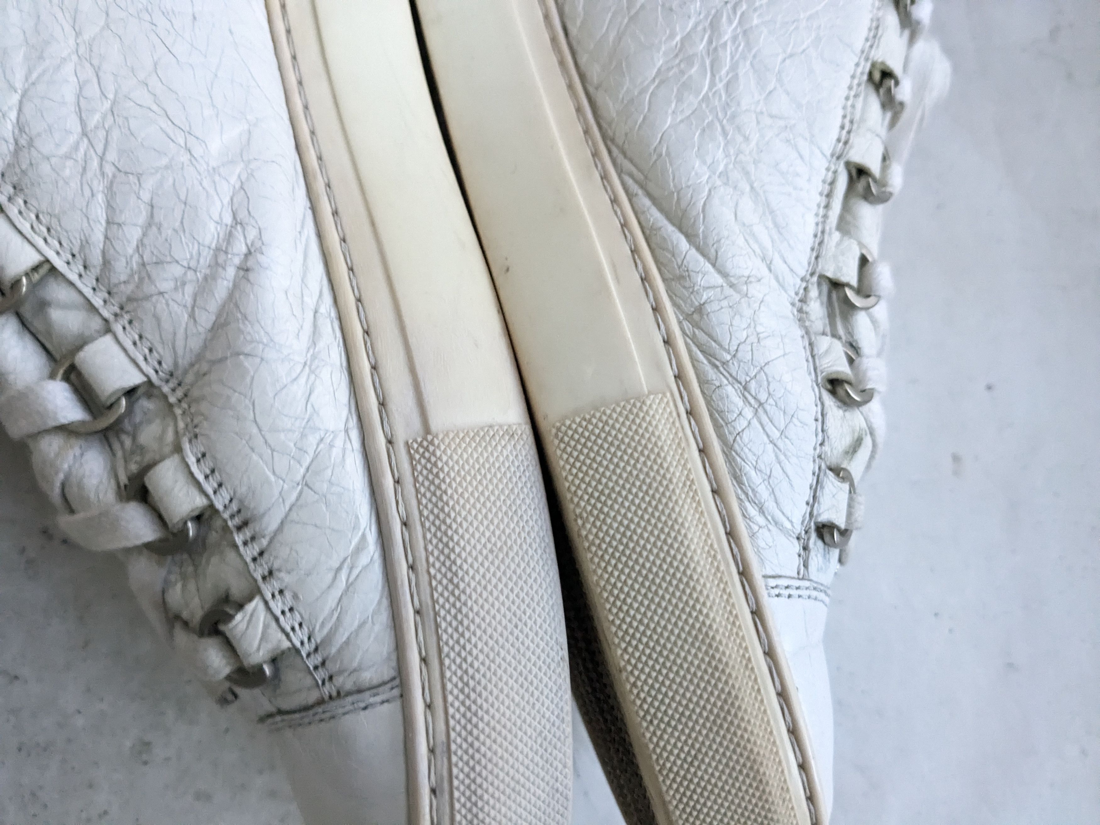 Balenciaga Balenciaga Arena White 9 Leather High Tops Size US 9 / EU 42 - 11 Thumbnail
