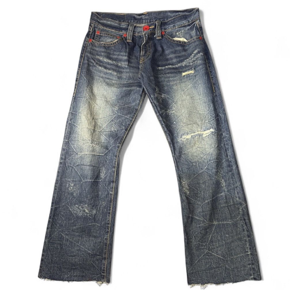 Beauty Beast 🔥🇯🇵 Japanese Distressed Co&Lu Ripped Baggy Jeans Size US 34 / EU 50 - 2 Thumbnail
