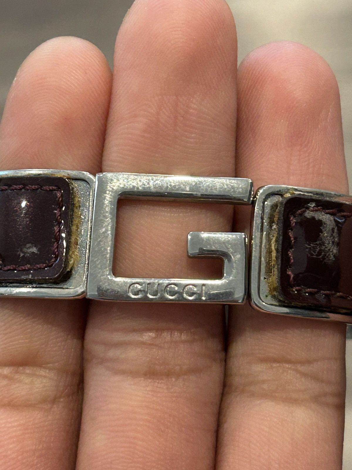 Gucci Gucci G-Logo Hinged Cuff Bracelet Size ONE SIZE - 2 Thumbnail