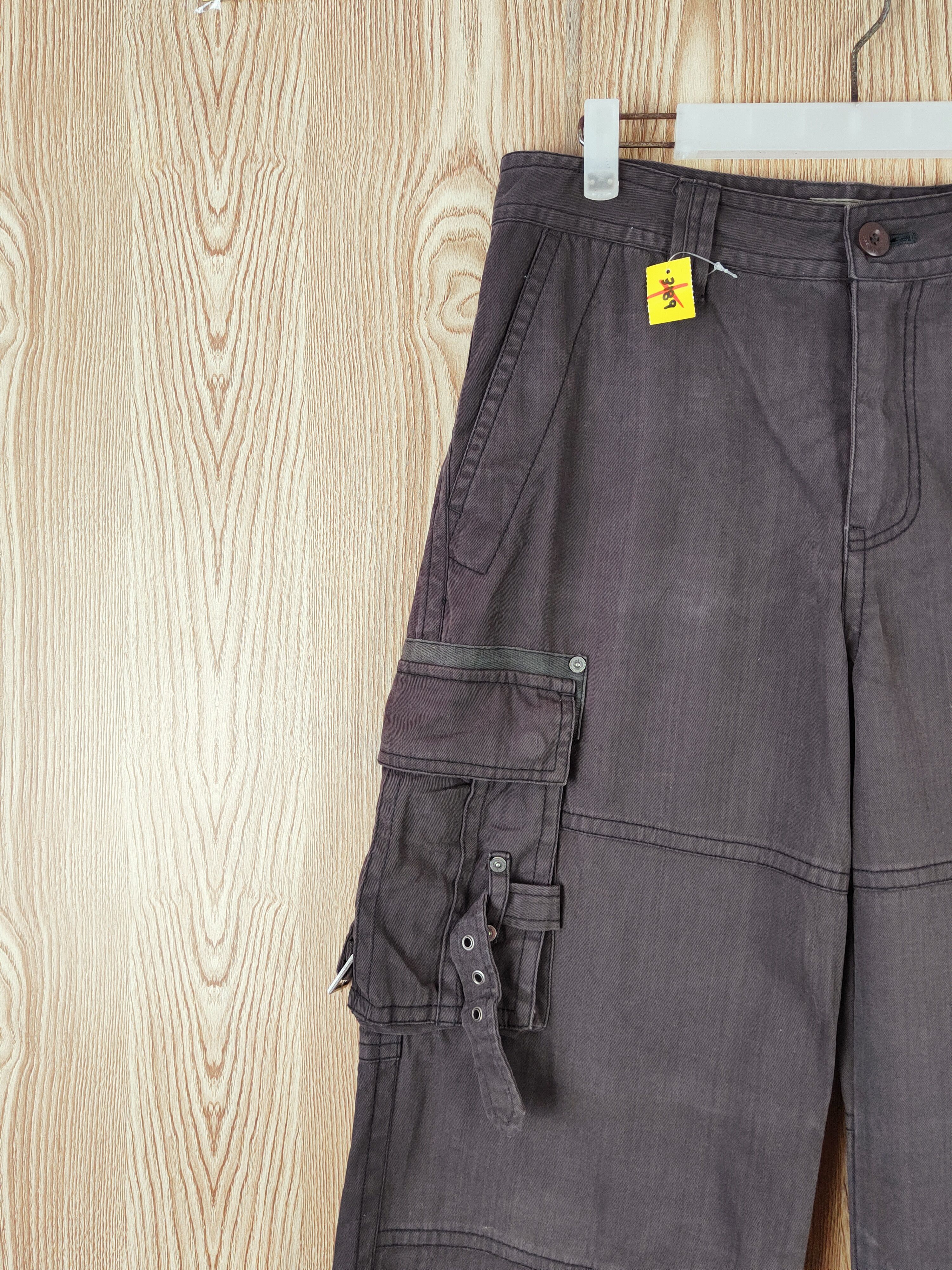 Japanese Brand Ally of the Joff Dark Brown Multipocket Cargo Pants #W925 Size US 32 / EU 48 - 3 Thumbnail