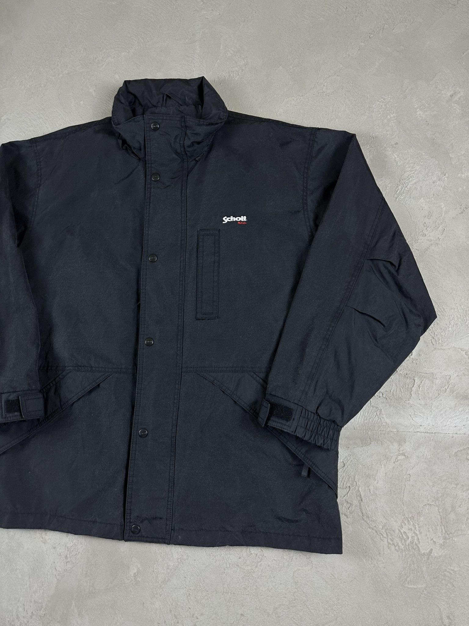 Schott Vintage Schott Nylon Long Logo Military Jacket Size US XL / EU 56 / 4 - 3 Thumbnail