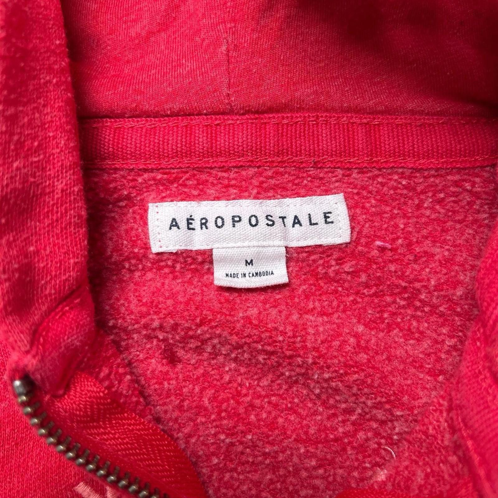 Aeropostale Y2K Aeropostale 00s Red Zip Up Jacket Size M / US 6-8 / IT 42-44 - 3 Thumbnail