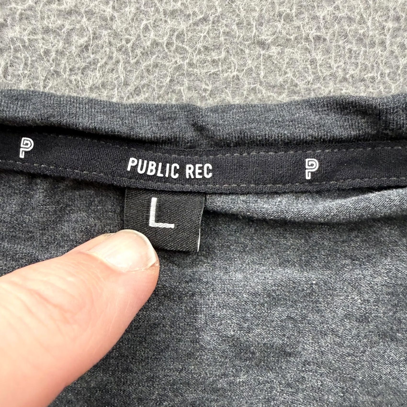 Vintage Public Rec Shirt Mens Large Gray Long Sleeve Crewneck Pima Cotton Tencel Stretch Size US L / EU 52-54 / 3 - 3 Thumbnail