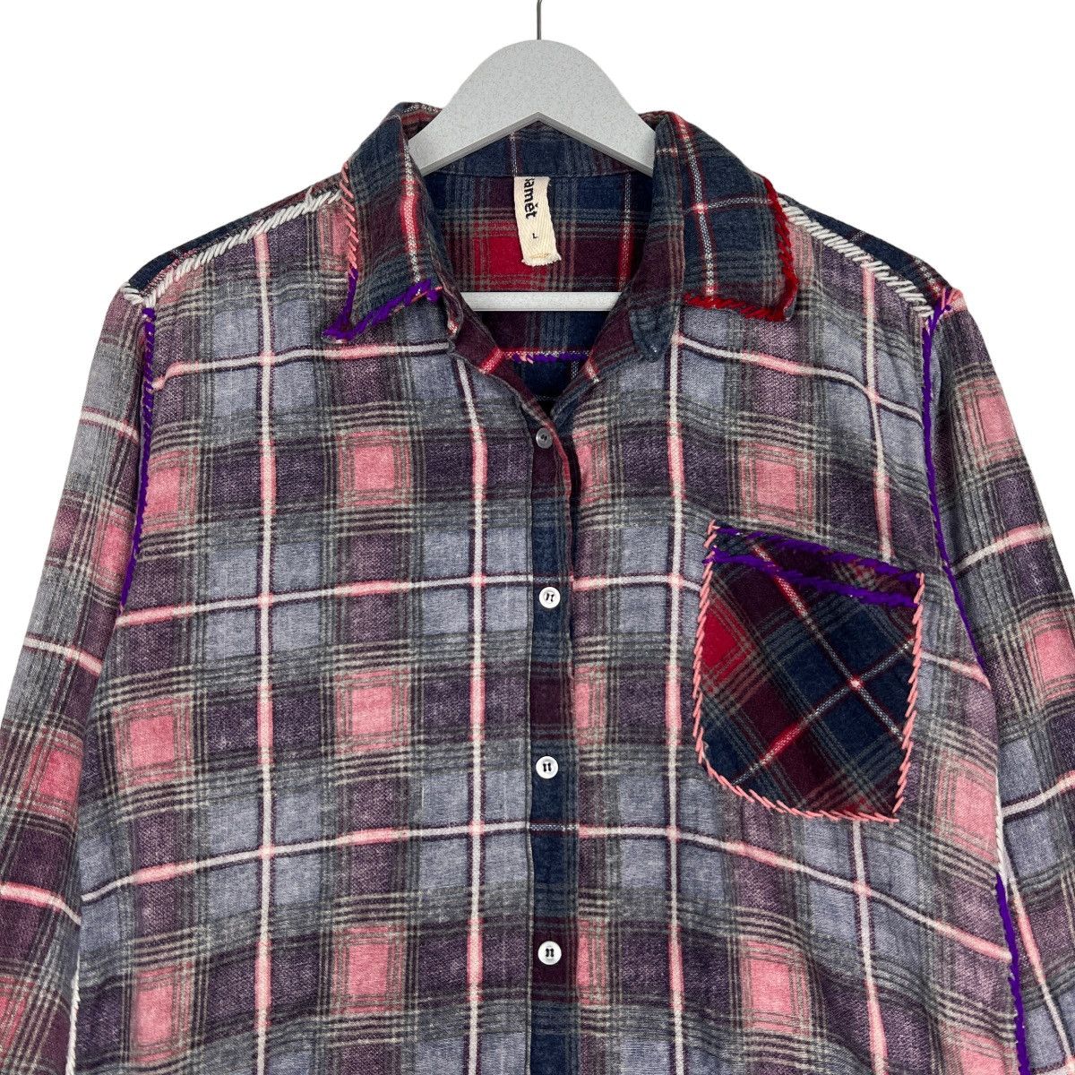 Japanese Brand 🔥 SAMET CHECK PLAID SHIRTS Size US M / EU 48-50 / 2 - 3 Thumbnail