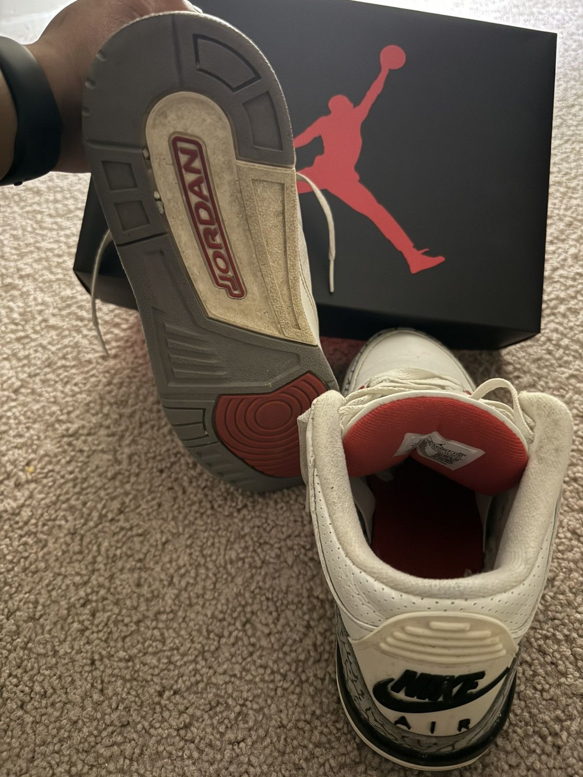 Jordan Brand Jordan 3 white cement reimagined Size US 7 / EU 40 - 6 Thumbnail
