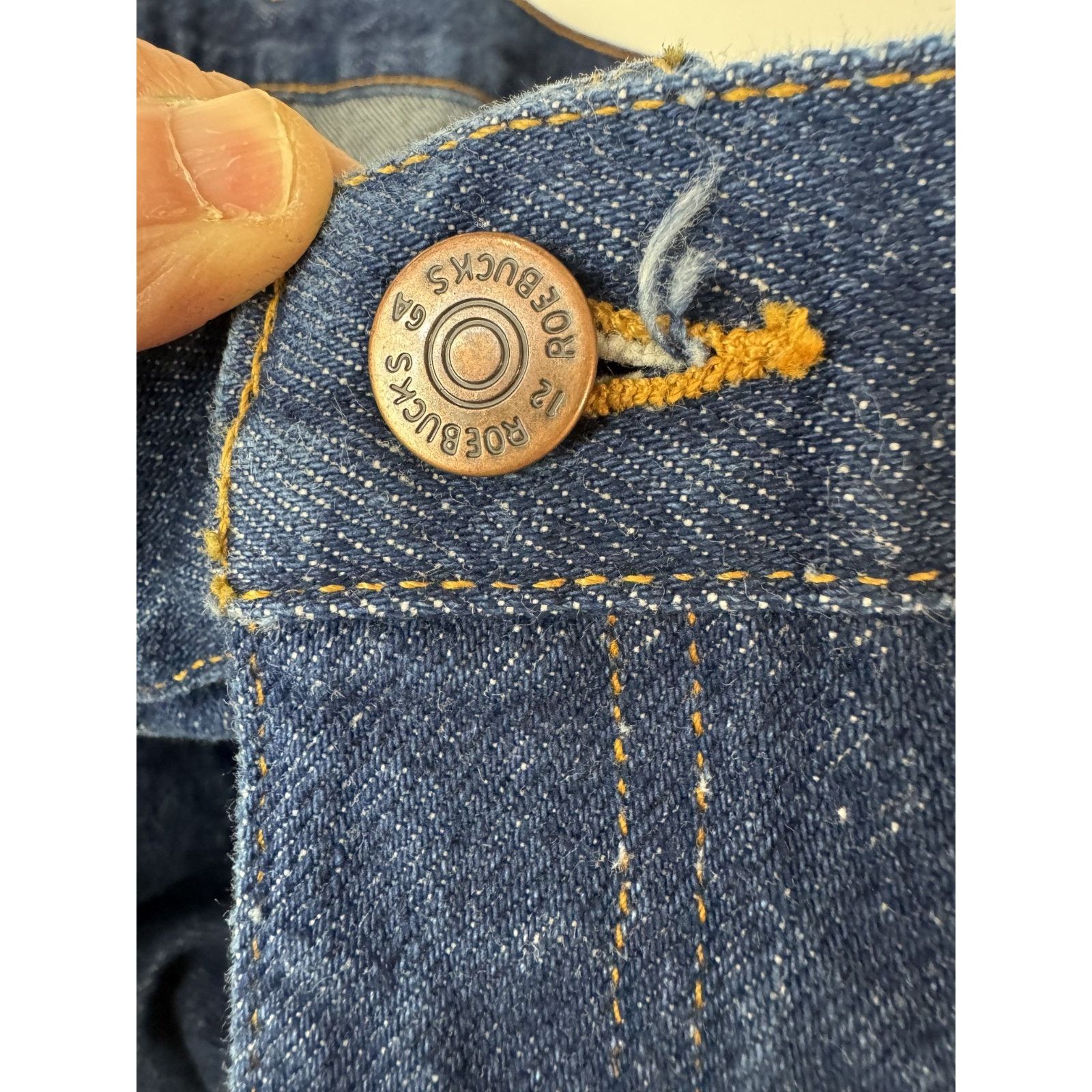 Sears Vintage Roebucks 100% Cotton Denim Jeans Straight Sears 44 Size US 44 / EU 60 - 6 Thumbnail