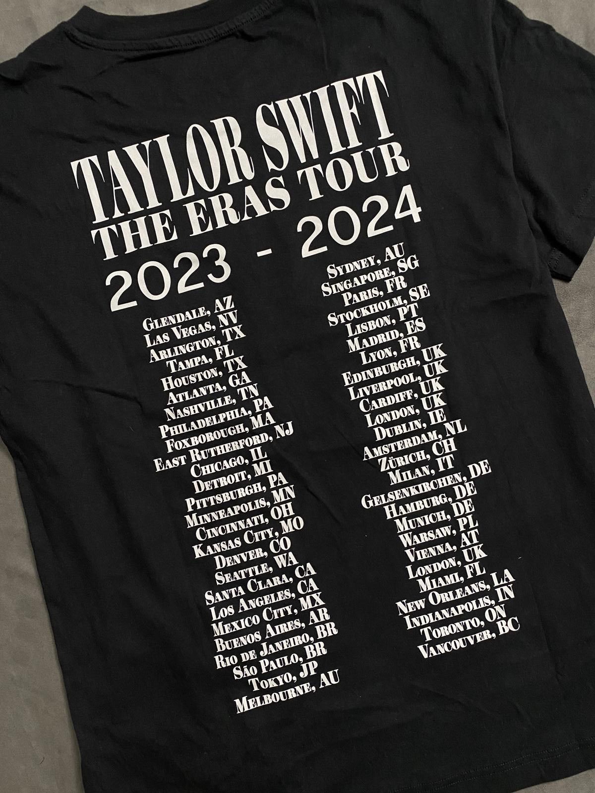 Japanese Brand Taylor Swift Eras Tour US Dates Official Concert Black Tee M Size US M / EU 48-50 / 2 - 7 Thumbnail
