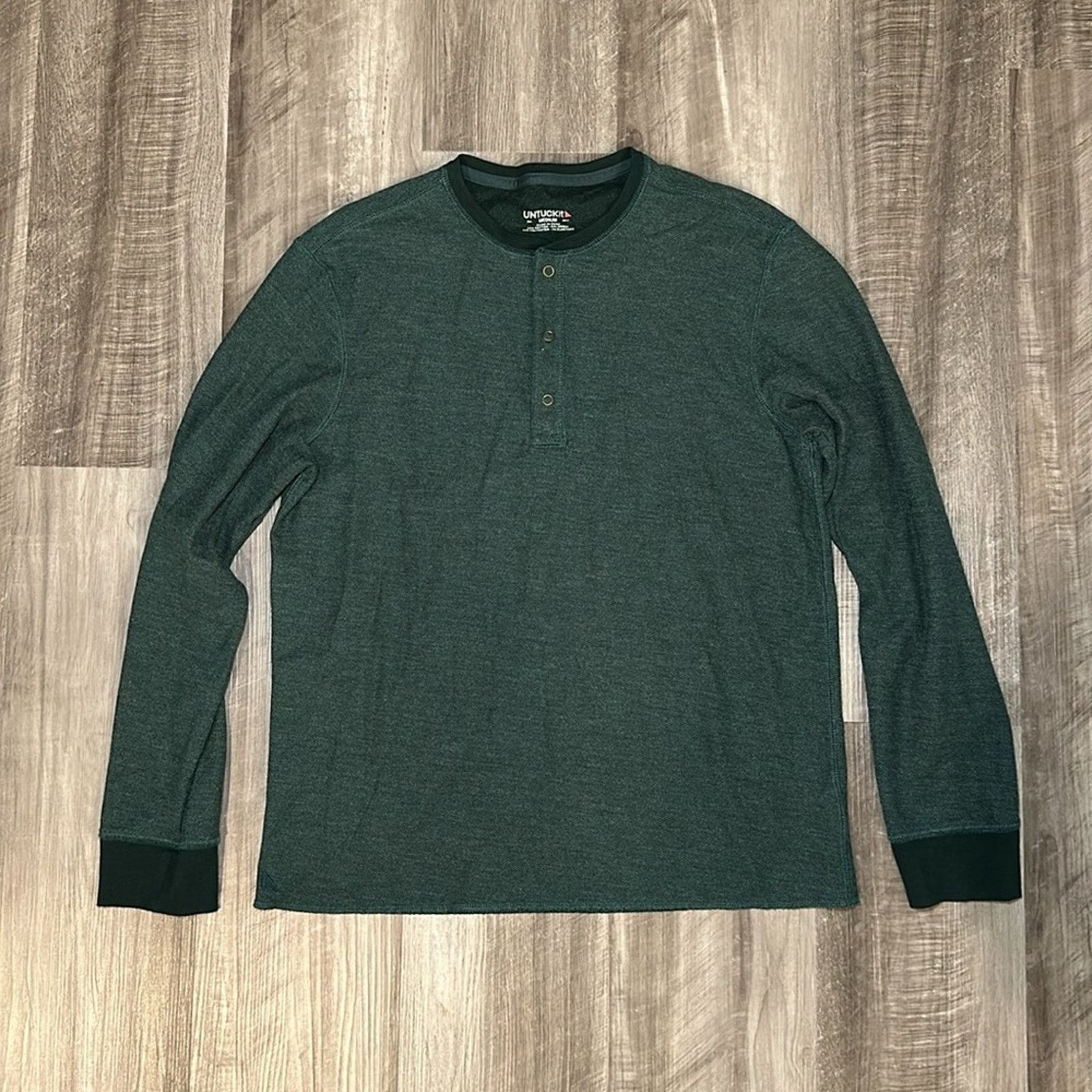 UNTUCKit UNTUCKit Schrock Regular Long Sleeve Thermal Henley - Medium Size US M / EU 48-50 / 2 - 2 Thumbnail