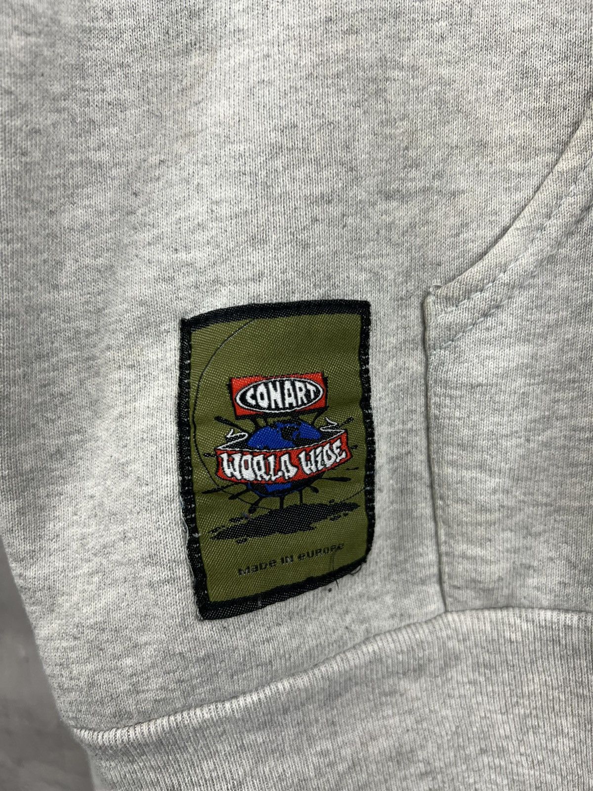 Rap Tees Vintage 90s Conart World Wide Big Logo Hoodie Size Xl Size US XL / EU 56 / 4 - 9 Thumbnail