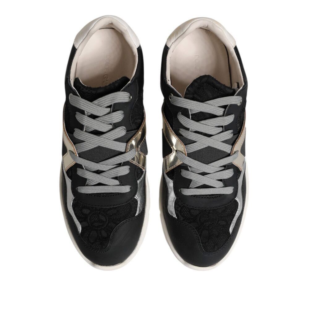 Dolce & Gabbana Dolce & Gabbana Multicolor Suede Low Top Men Sneaker Shoes Size US 6.5 / EU 39-40 - 3 Thumbnail