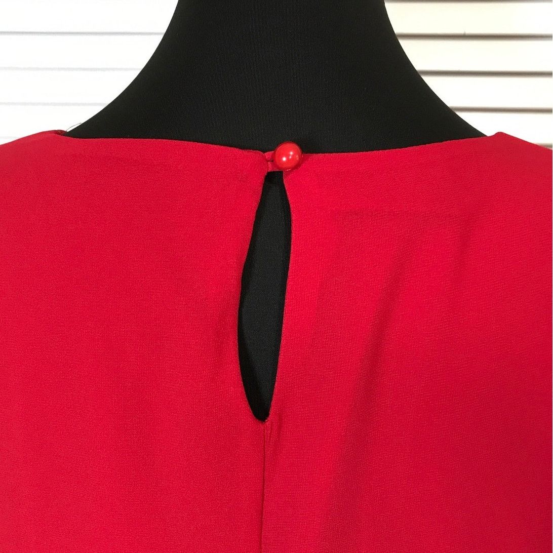 Other A.BYER Vintage Whimsigoth Chiffon Shift Midi Dress Juniors L Size L / US 10 / IT 46 - 4 Thumbnail