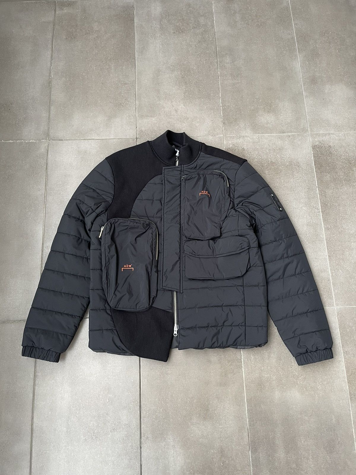 A-COLD-WALL* !DS! A-COLD-WALL* Asymmetric Technical Padded Black Jacket Size US M / EU 48-50 / 2 - 2 Thumbnail