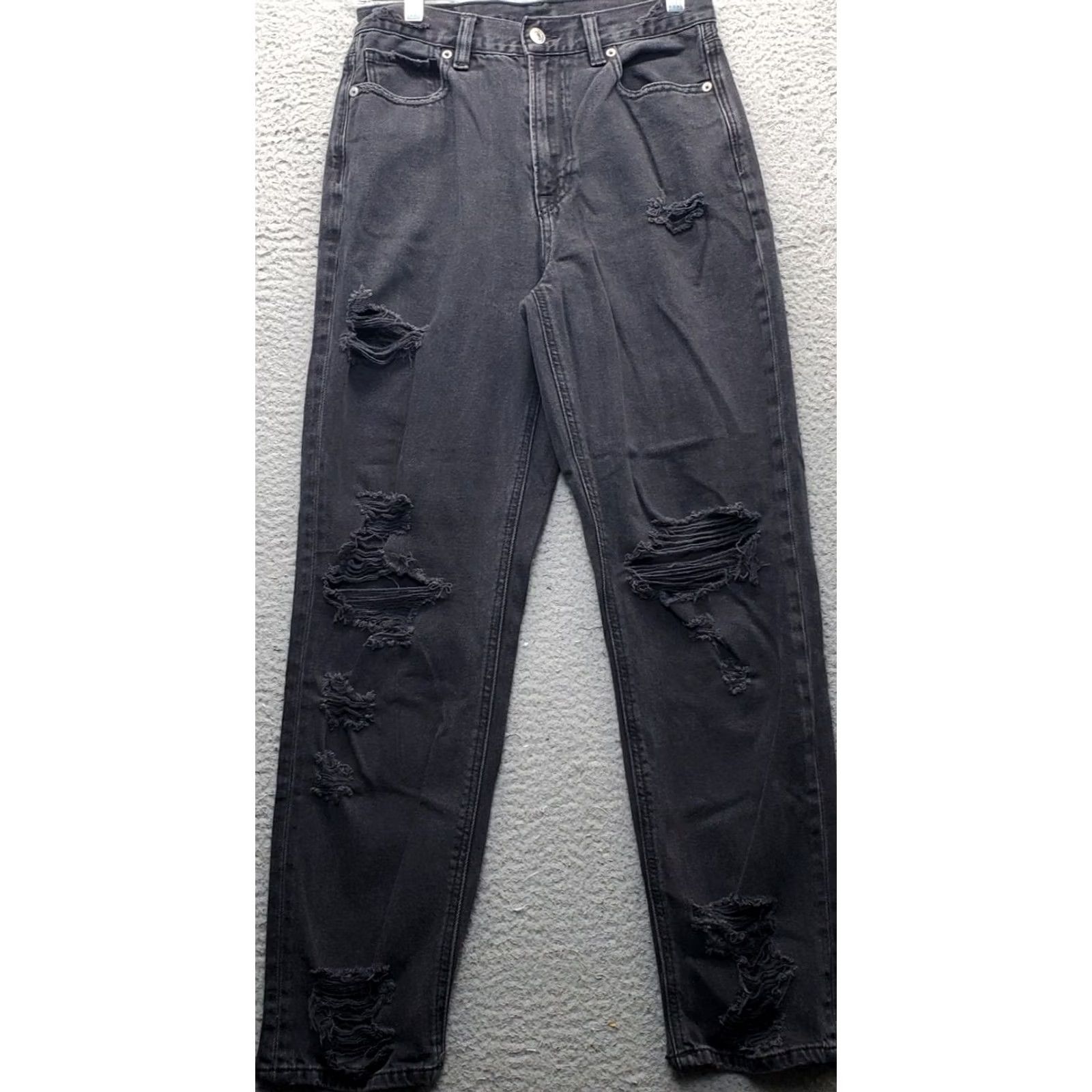 American Eagle Outfitters American Eagle Outfitters Skinny Jeans Womens 6 Black Denim Distressed 5-Pocket Jeans Womens Size 6 Black Distressed 5-Pocket Size 28" / US 6 / IT 42 - 2 Thumbnail