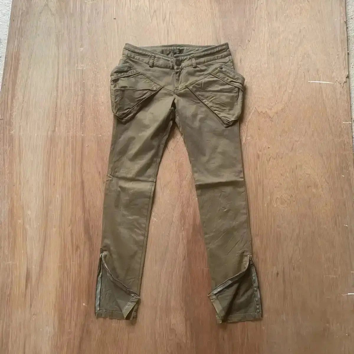Japanese Brand VTG BARAK DENIM STRETCHABLE SKINNY ZIPPER LEG TROUSERS PANTS Size US 28 / EU 44 - 2 Thumbnail
