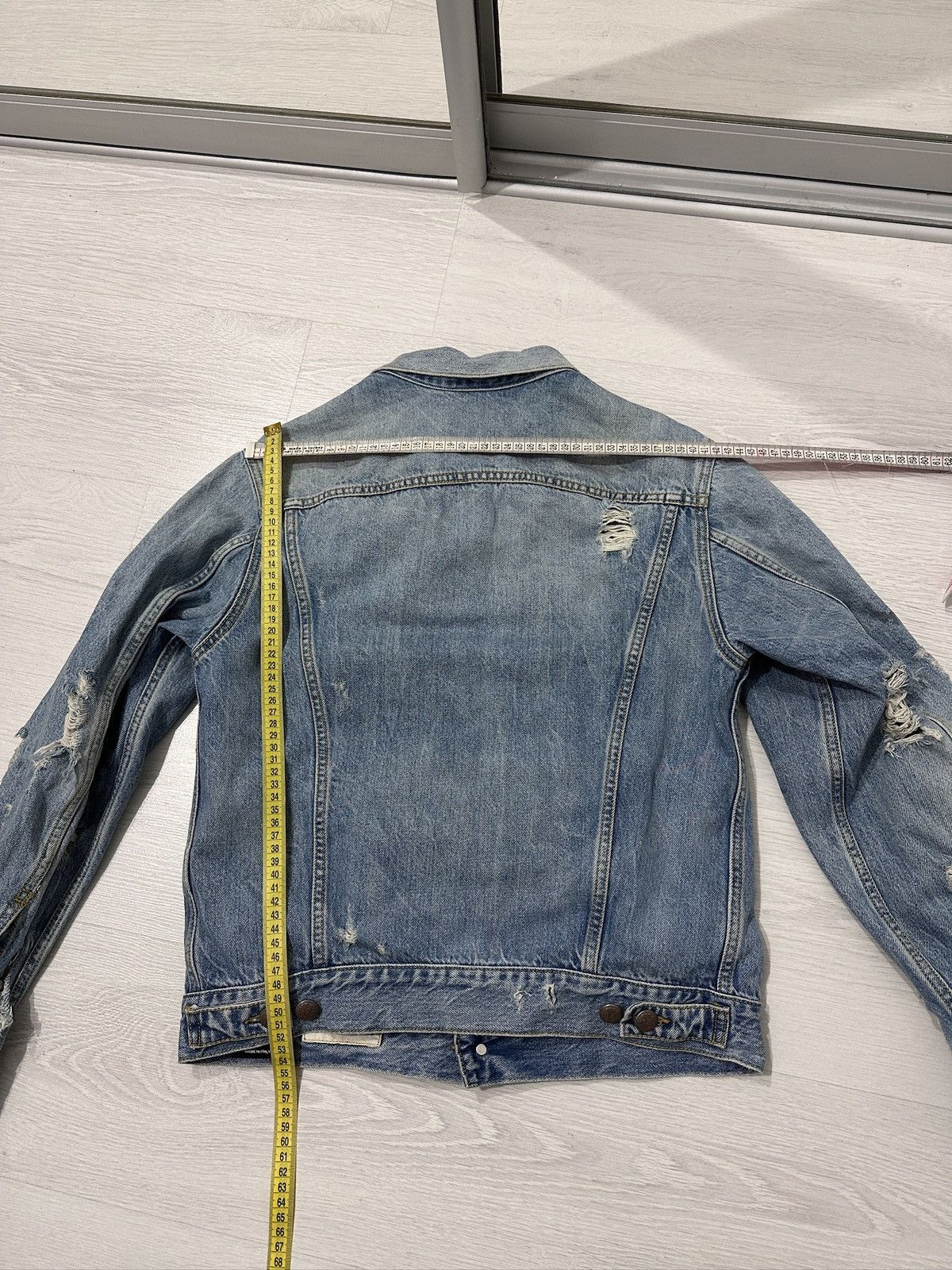 R13 R13 Sky Trucker Distressed Denim Holly Wash Women’s XS Size XS / US 0-2 / IT 36-38 - 19 Thumbnail