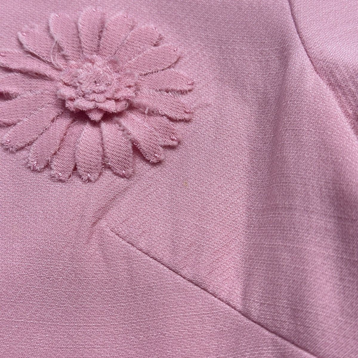 Valentino Valentino Pink Daisy Embroidered Sleeveless Dress K26WX Size S / US 4 / IT 40 - 7 Thumbnail