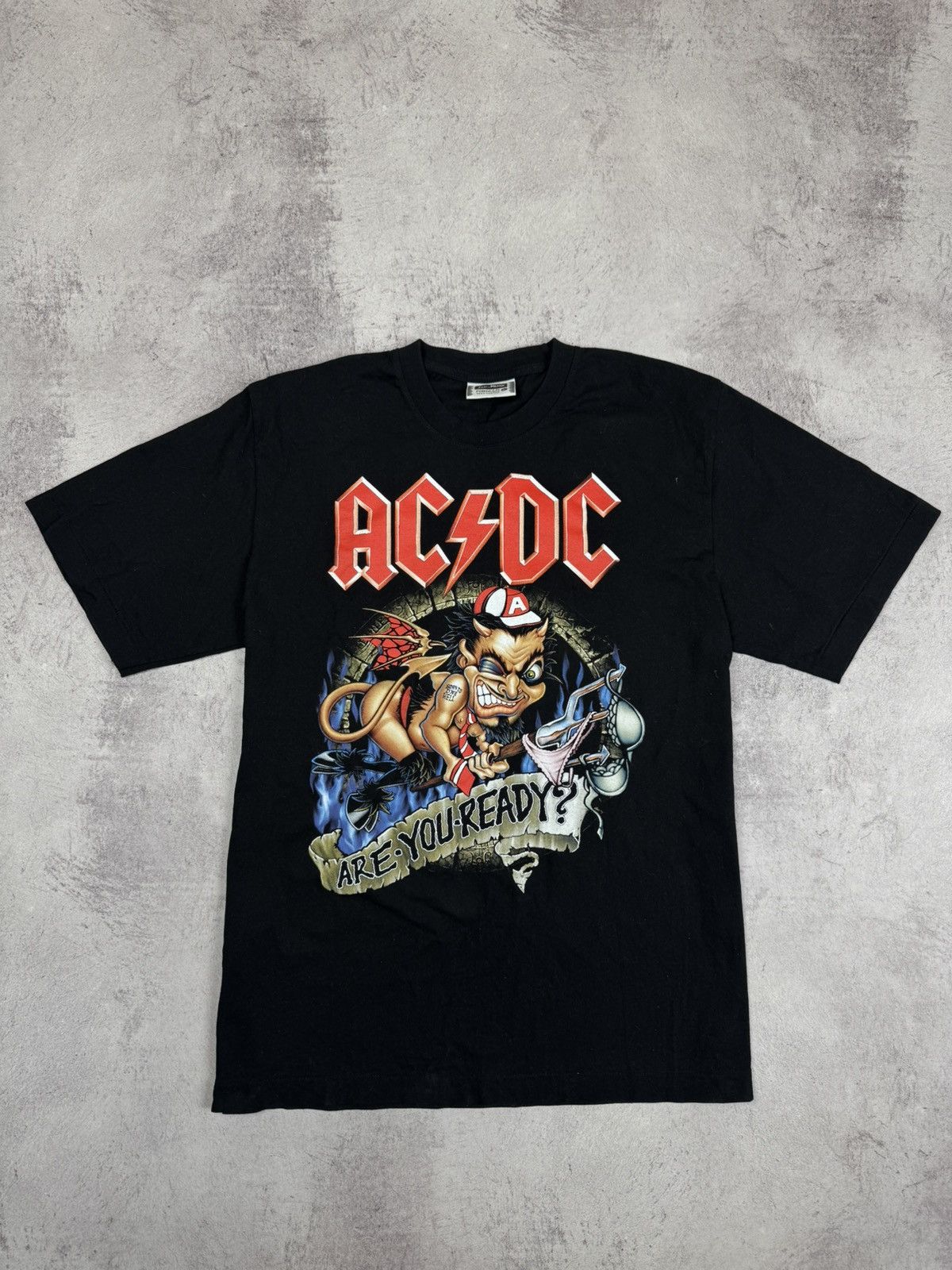 AC/DC 🎸Vintage 00s T-Shiry AC/DC Are You Raady? Rock Band VTG Tee🎸 Size US L / EU 52-54 / 3 - 1 Thumbnail