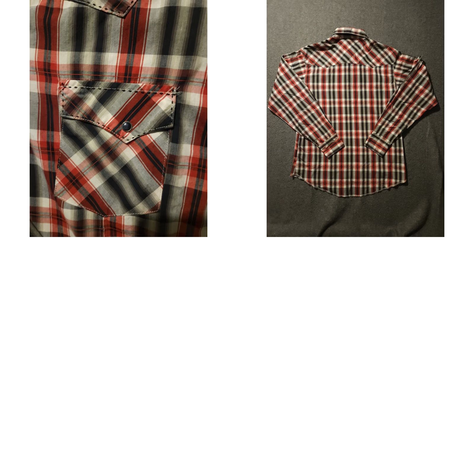 Wrangler Wrangler Shirt Mens Large Red Plaid Pearl Snap Pockets Western Cowboy Button-Up Regular Fit Cap Collared Long Sleeve Size US L / EU 52-54 / 3 - 8 Thumbnail