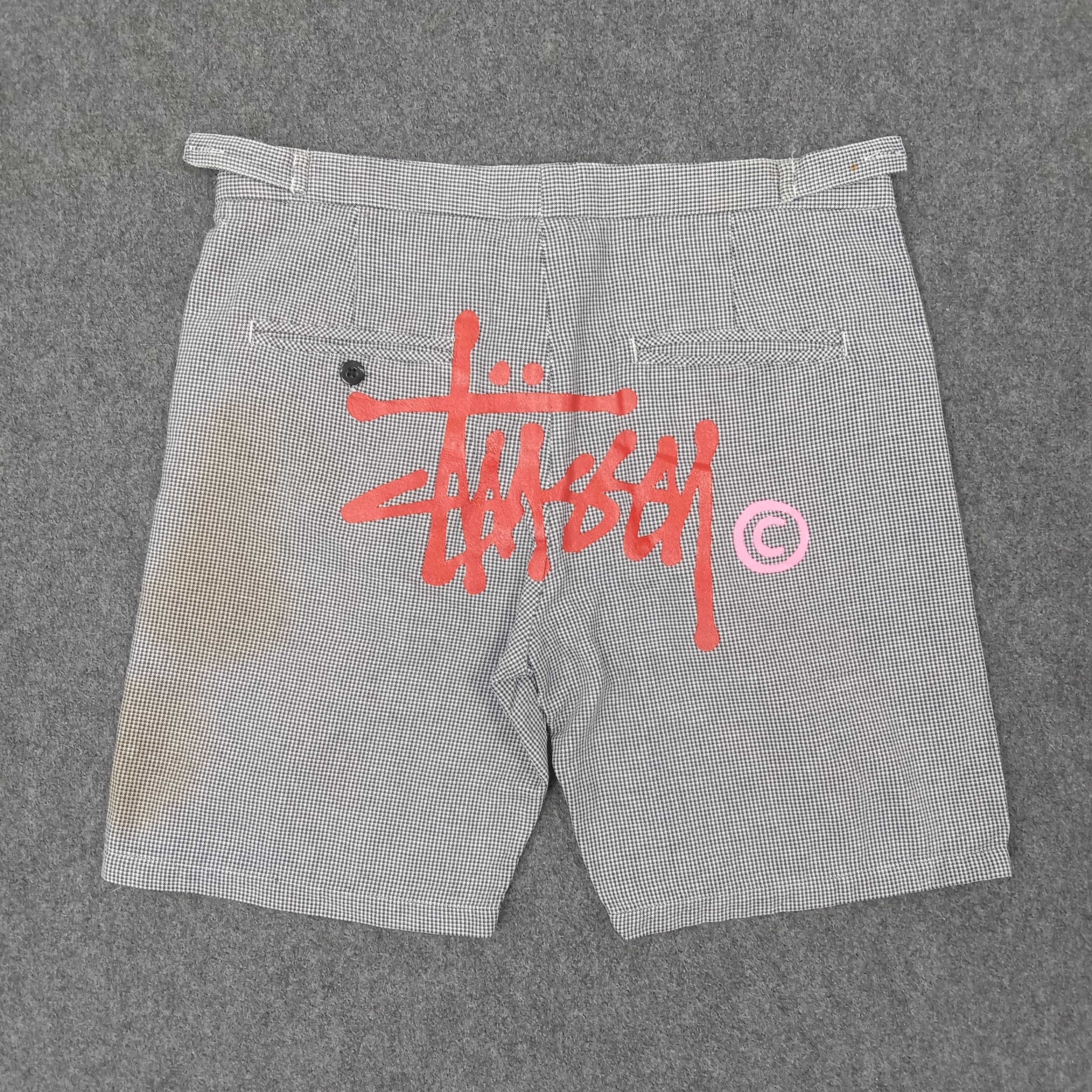 Stussy × Vintage Stussy American Streetwear Brand Short Pants C217N16 Size US 33 - 1 Thumbnail